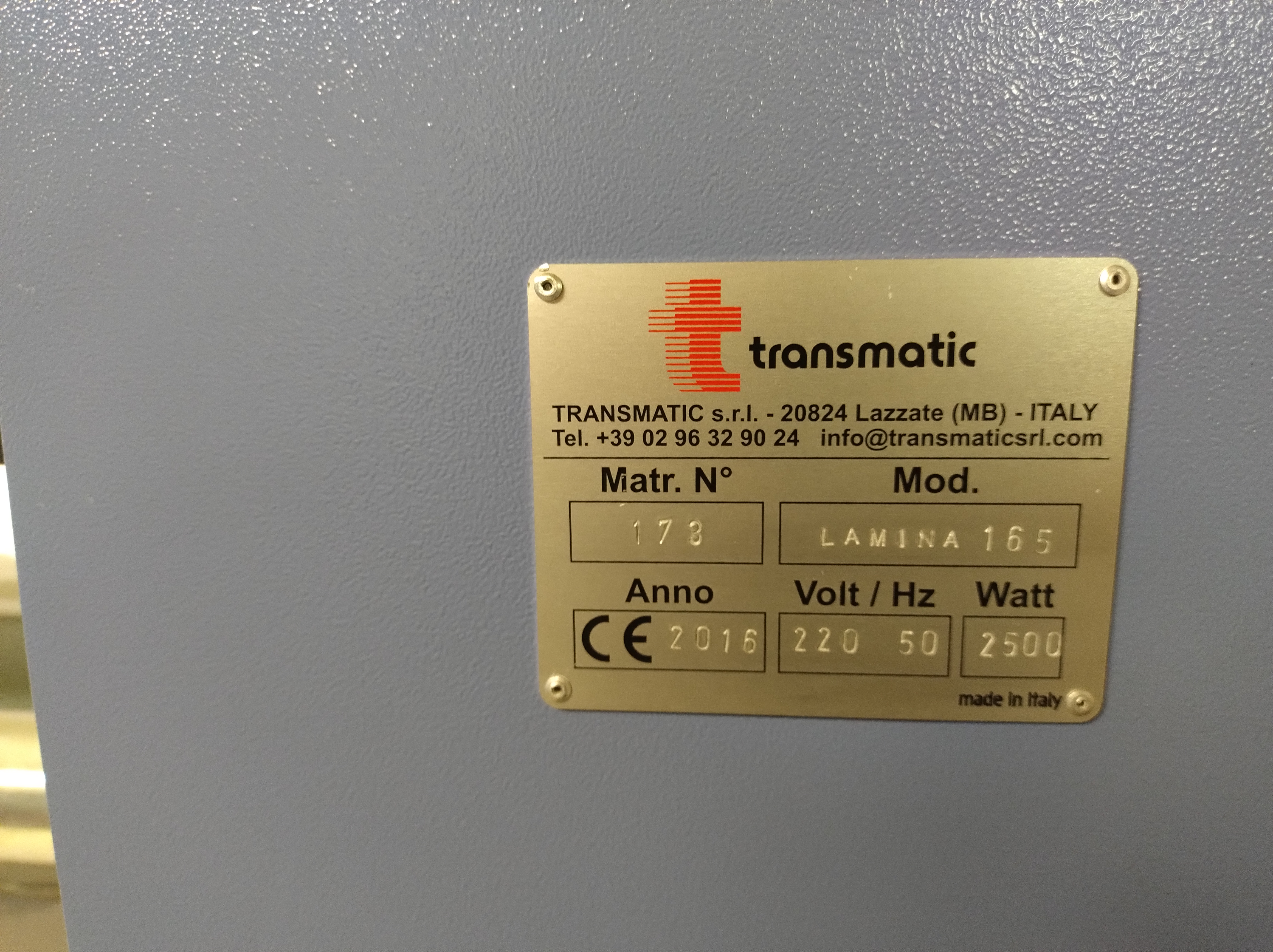 Transmatic Lamina 165 in vendita - foto 2