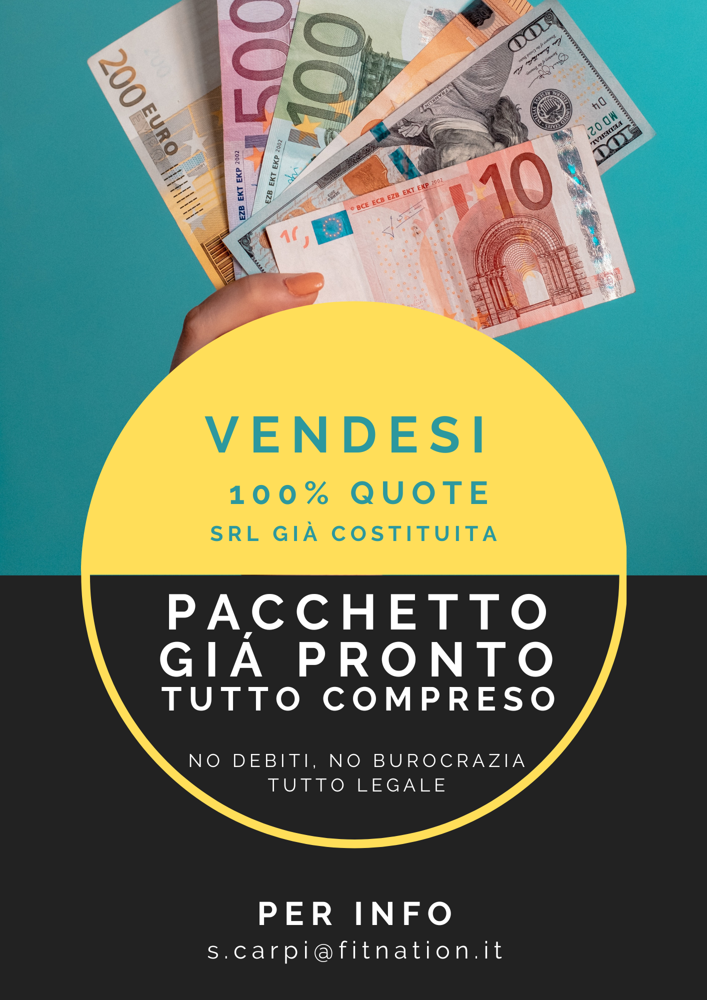 100% QUOTE SRL SANA NO DEBITI PACCHETTO GIÁ PRONTO. in vendita - foto 1