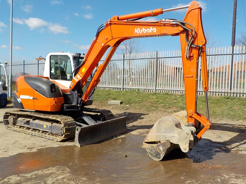 2013 Kubota KX080-3A midi escavatore in vendita - foto 1