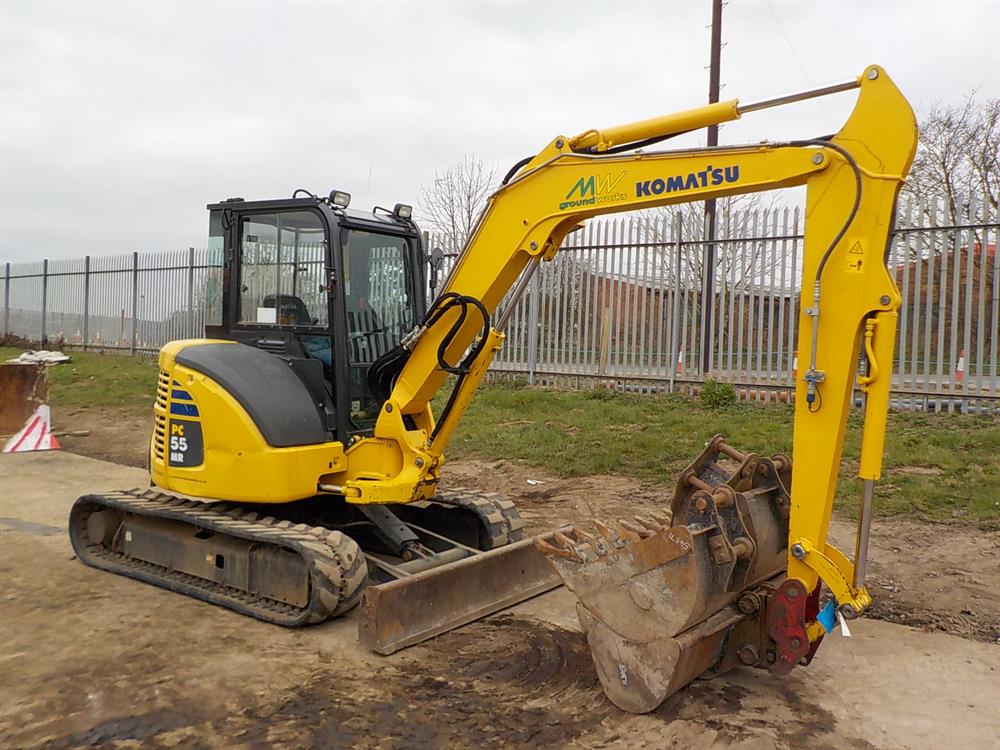 2012 Komatsu PC55MR-3 mini escavatore in vendita - foto 1