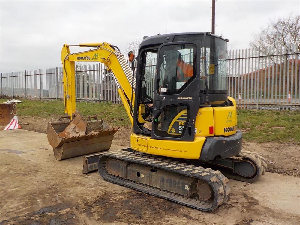 2012 Komatsu PC55MR-3 mini escavatore in vendita - foto 2