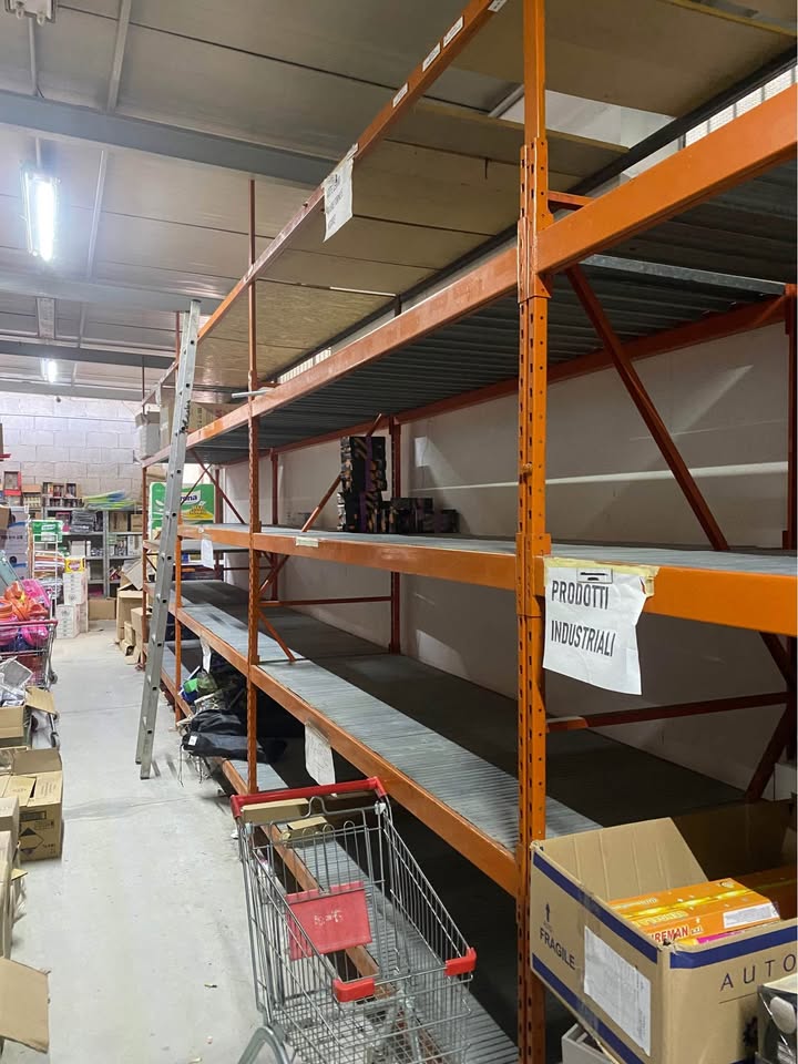 scaffali porta pallet 23 metri su 2 livelli in vendita - foto 3