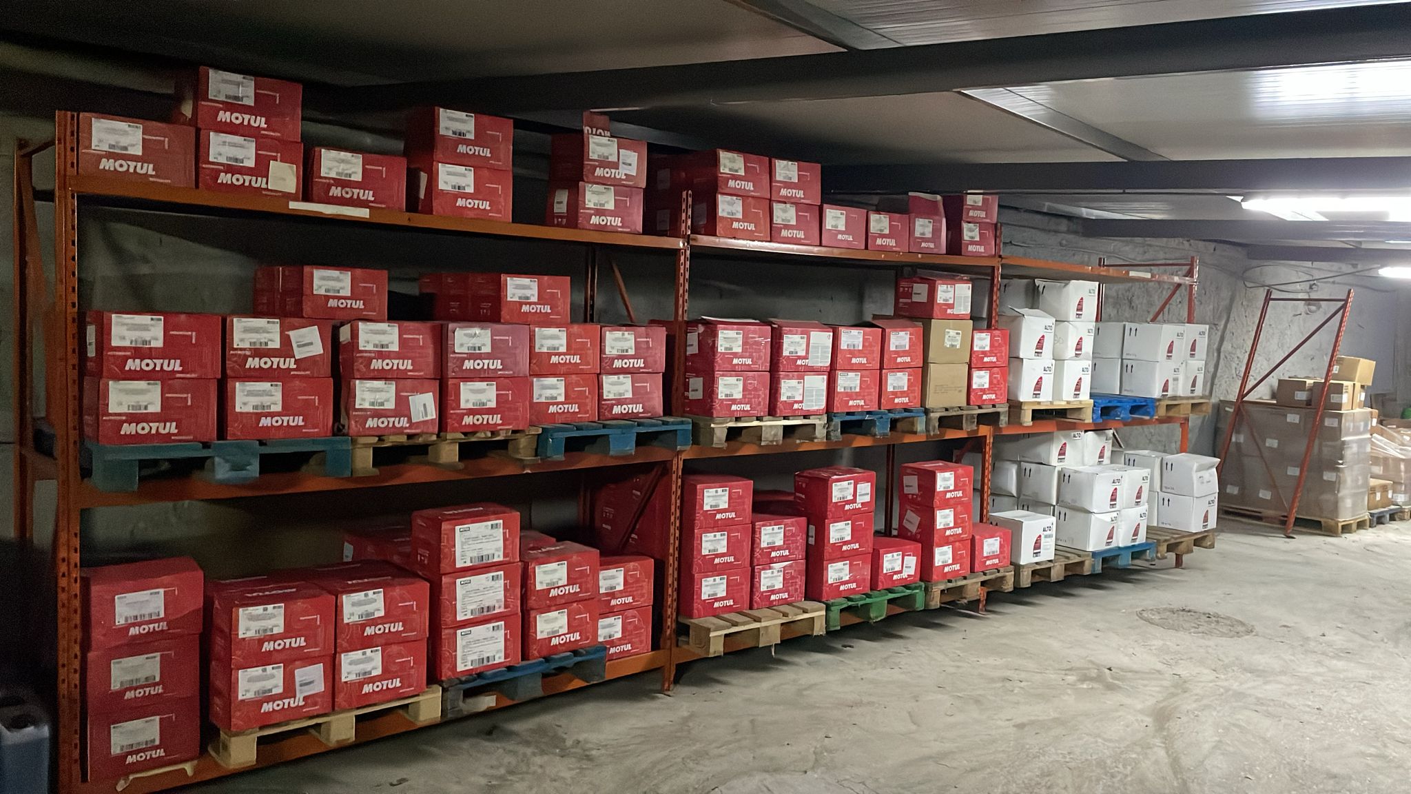 scaffali porta pallet 23 metri su 2 livelli in vendita - foto 1