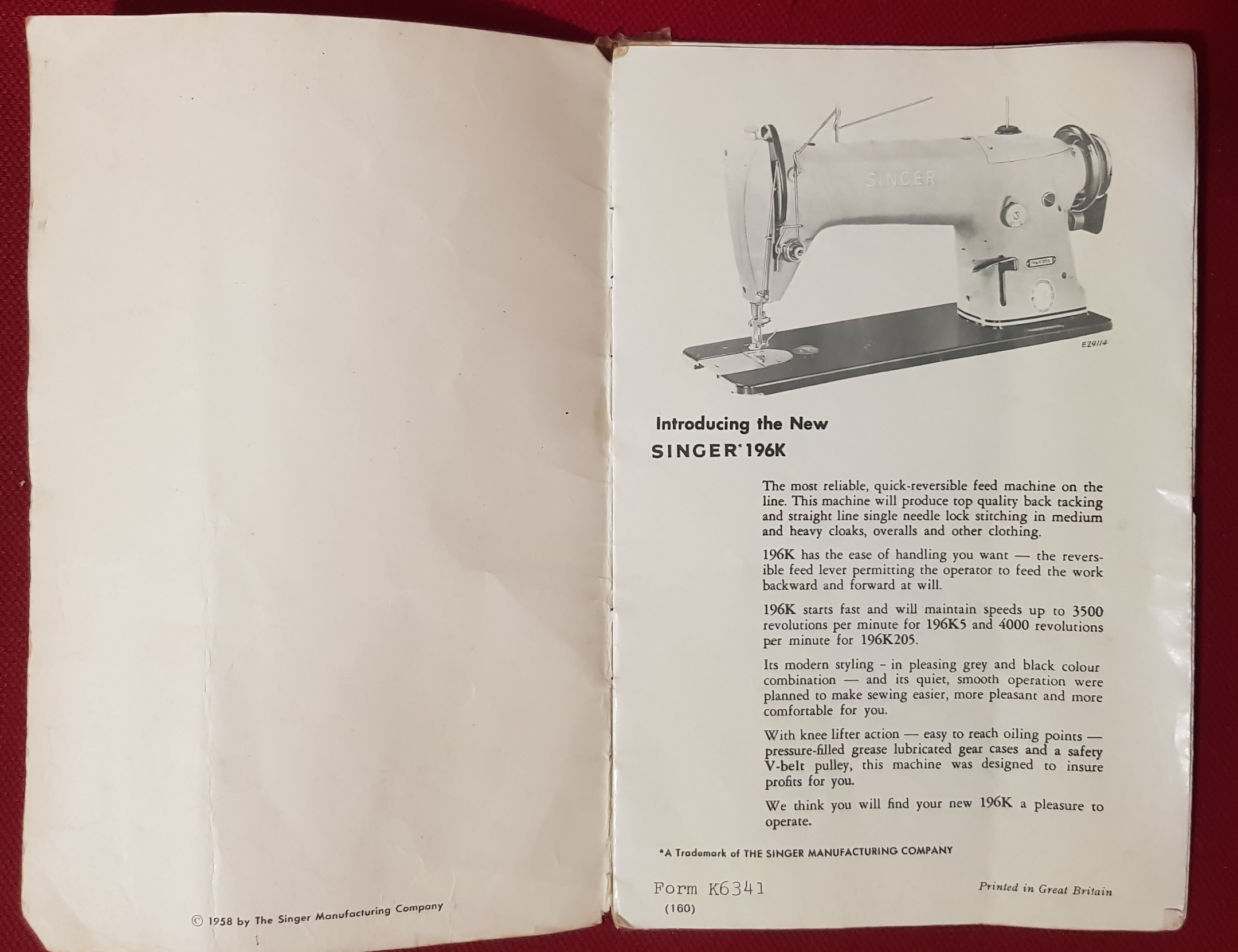 MACCHINA DA CUCIRE SINGER 196K5 in vendita - foto 5