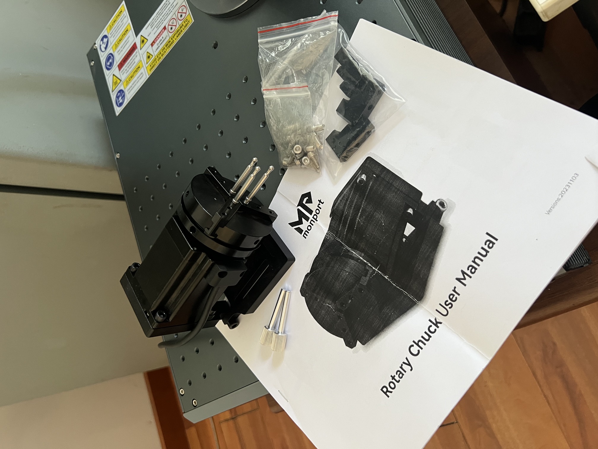 Laser fibra MOPA 100W Monport GA – pari al nuovo in vendita - foto 2
