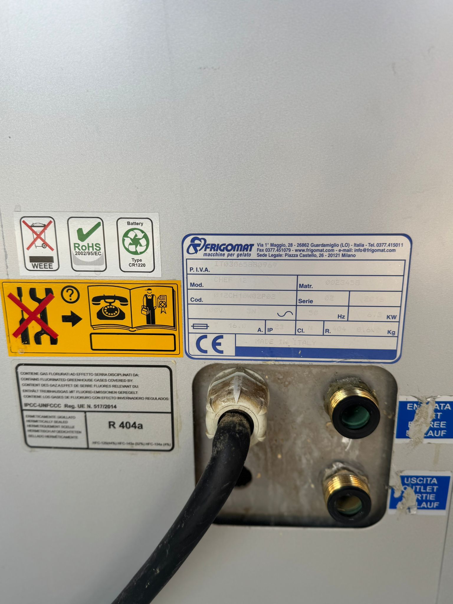 Cuocicrema pastorizzatore chef 12 lcd frigomat in vendita - foto 6