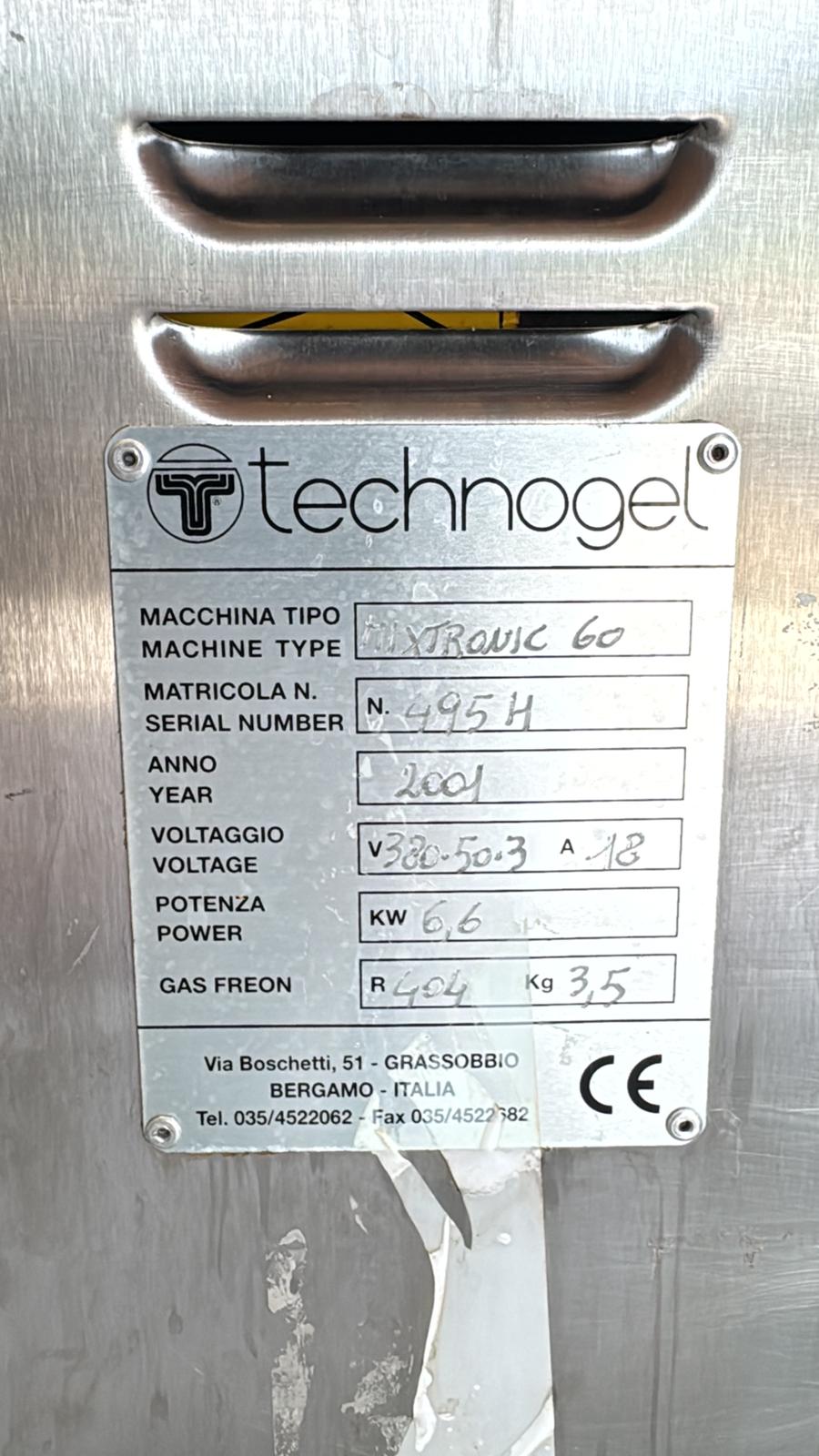 pastorizzatore technogel mixtronic 60 in vendita - foto 11