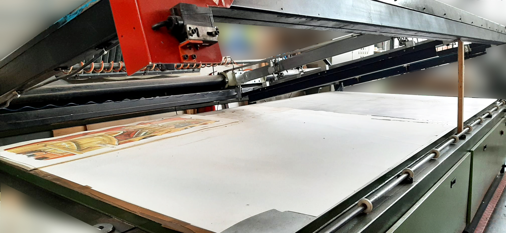 MACCHINA SERIGRAFICA PER STAMPA DI GRANDI DIMENSIONI in vendita - foto 10