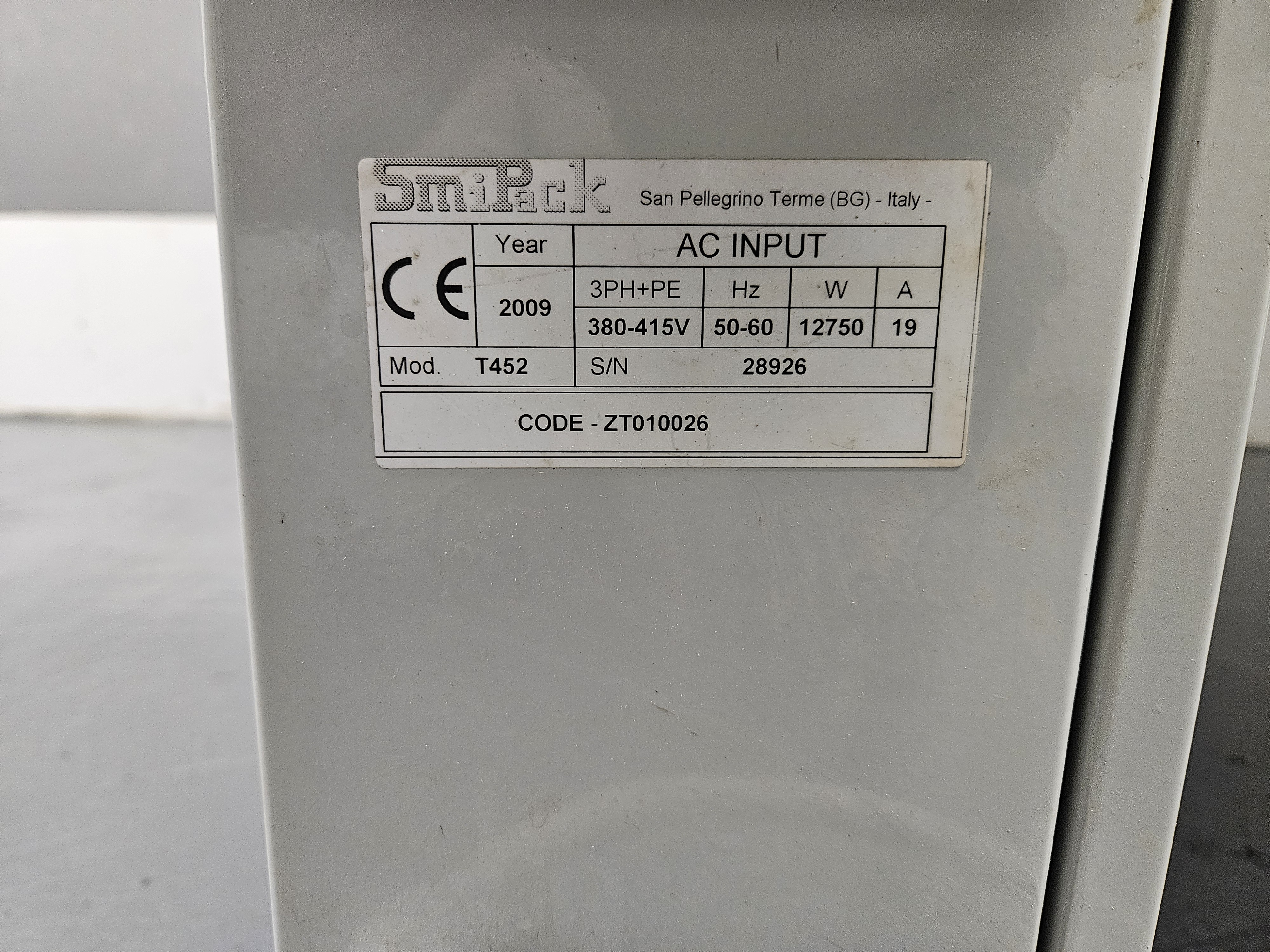 TUNNEL TERMORETRAZIONE SMIPACK T 452 in vendita - foto 6