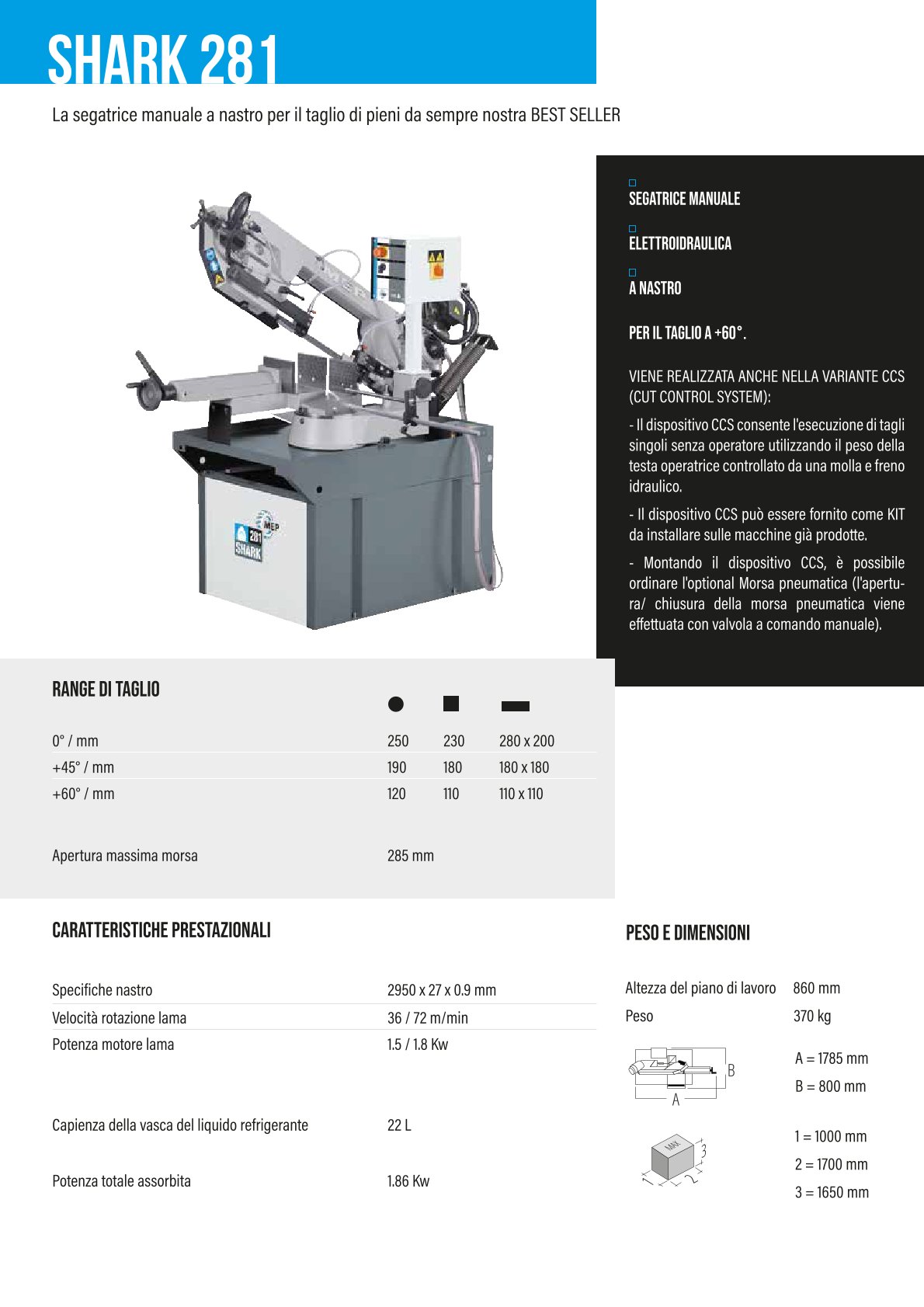 segatrice  SHARK 281  manuale a nastro in vendita - foto 3