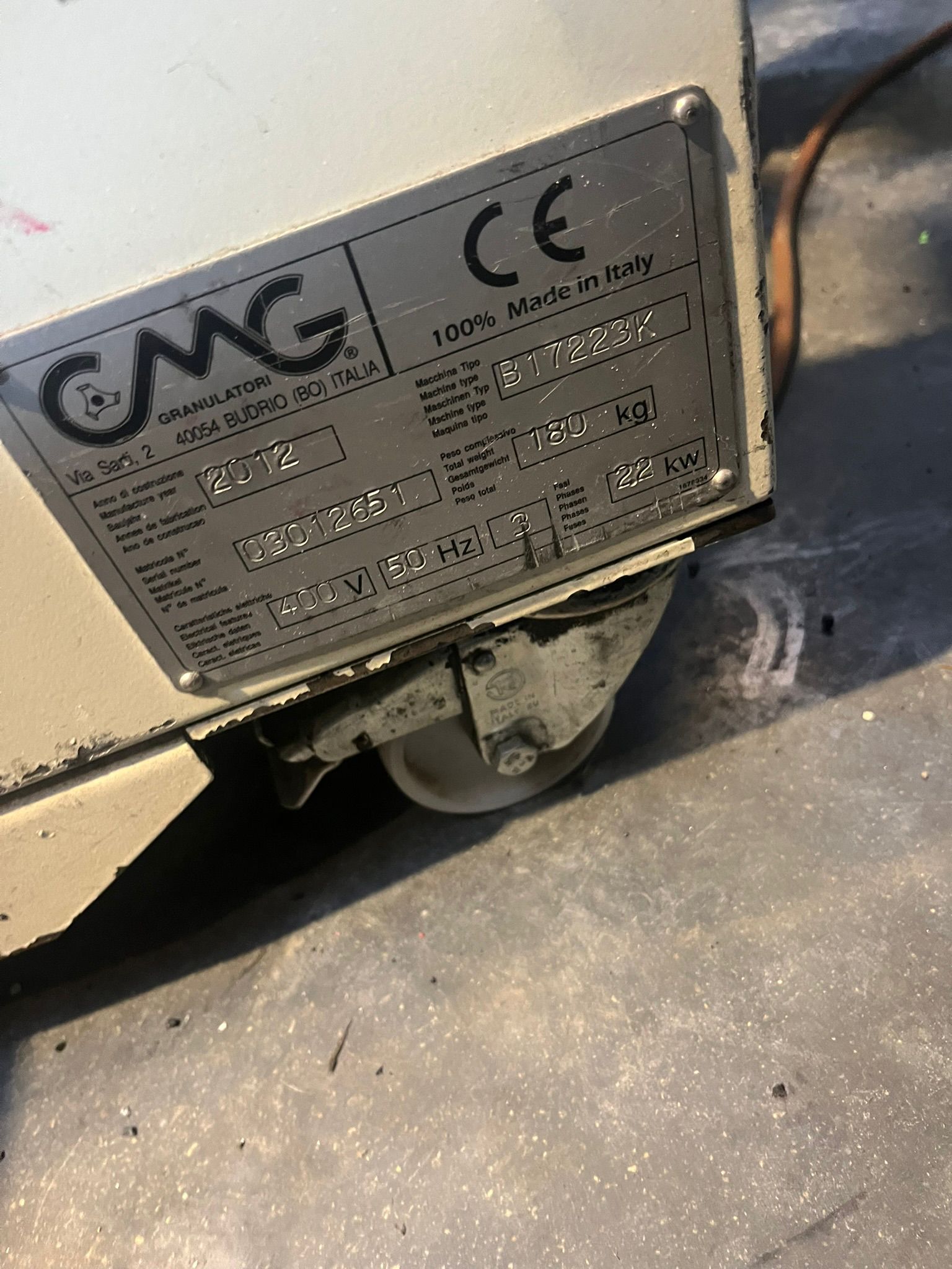 Mulini marca CMG per plastica in vendita - foto 2