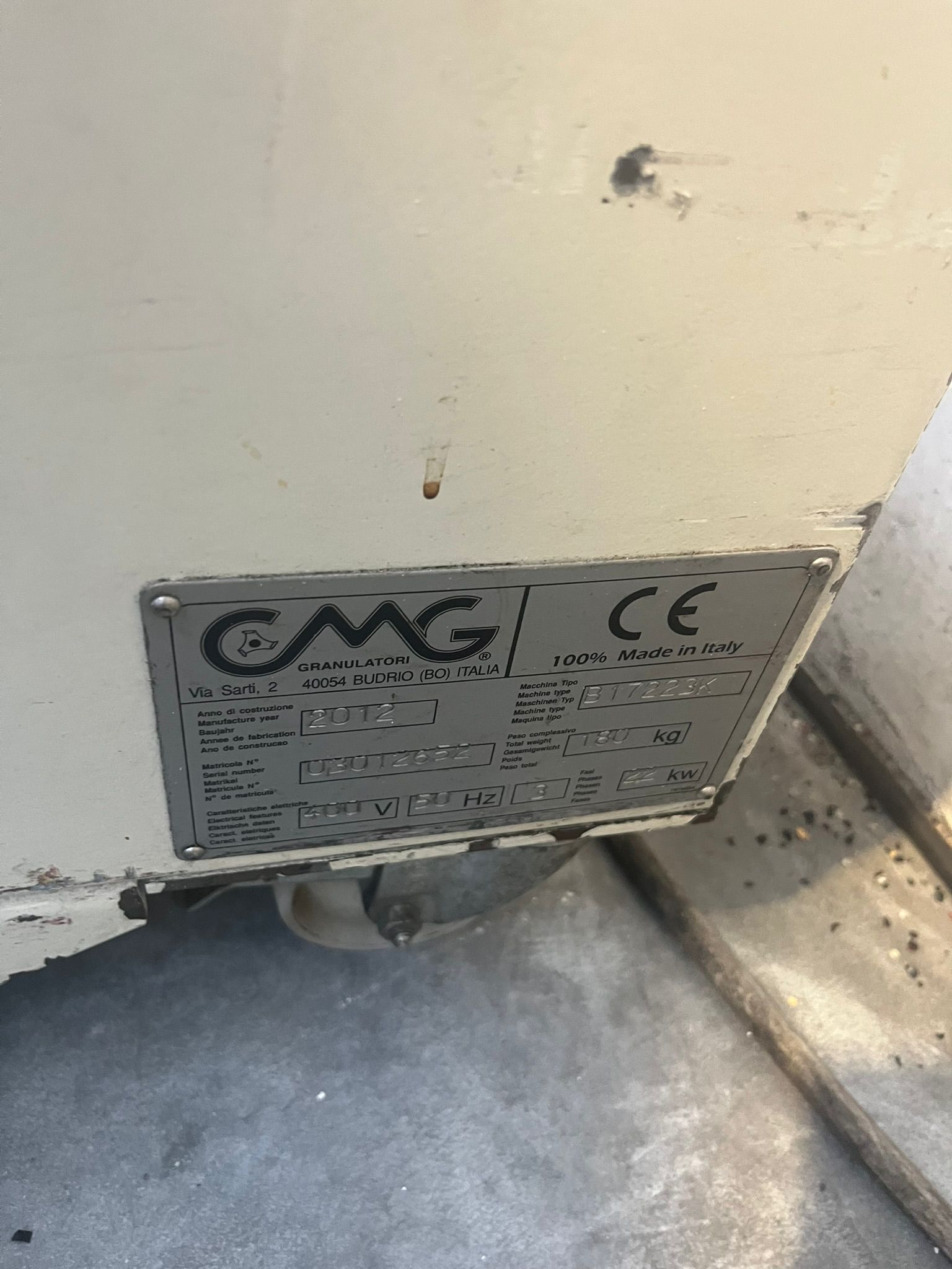 Mulini marca CMG per plastica in vendita - foto 3