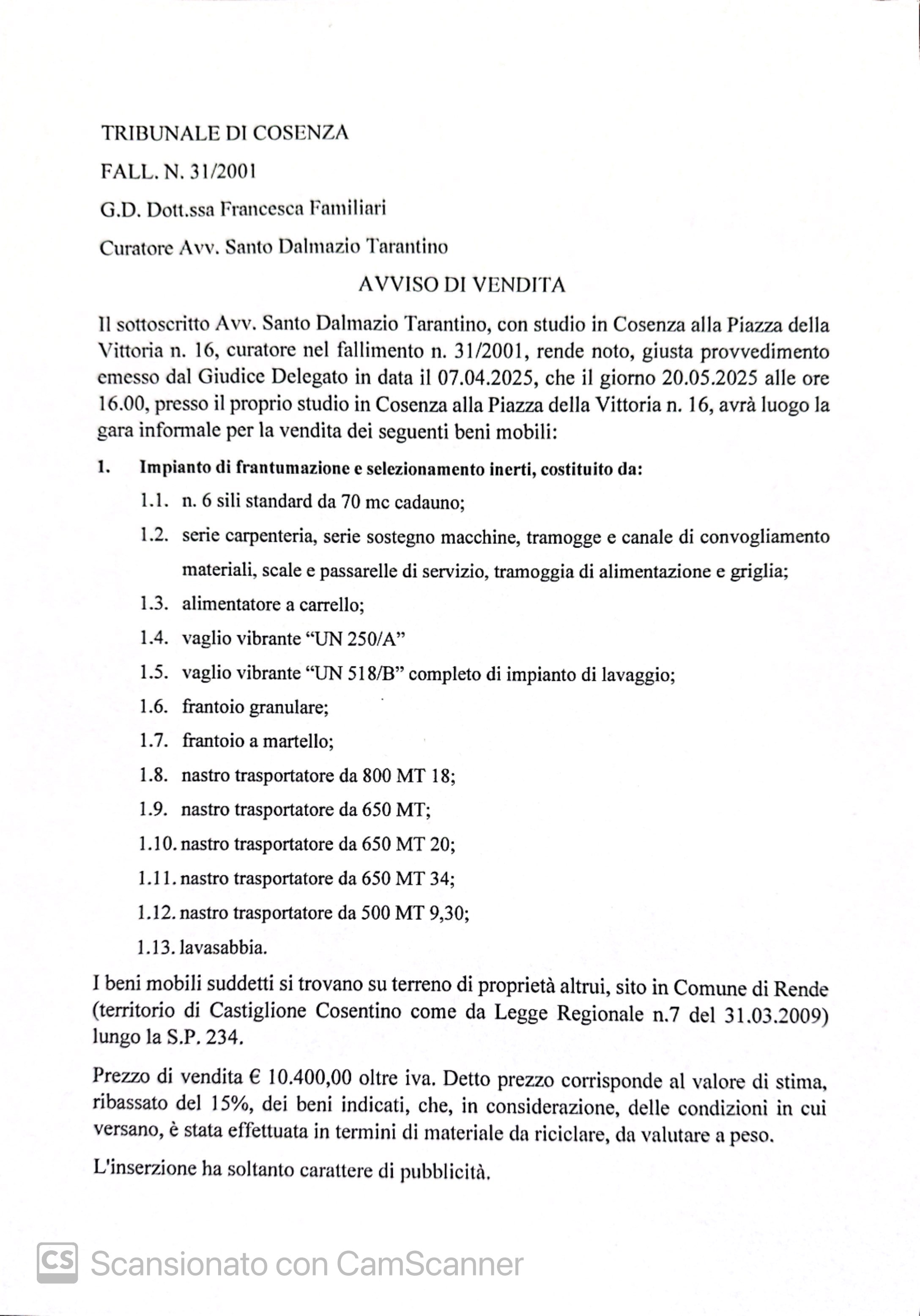 impianto per la frantumazione e selezione di inerti in vendita - foto 2