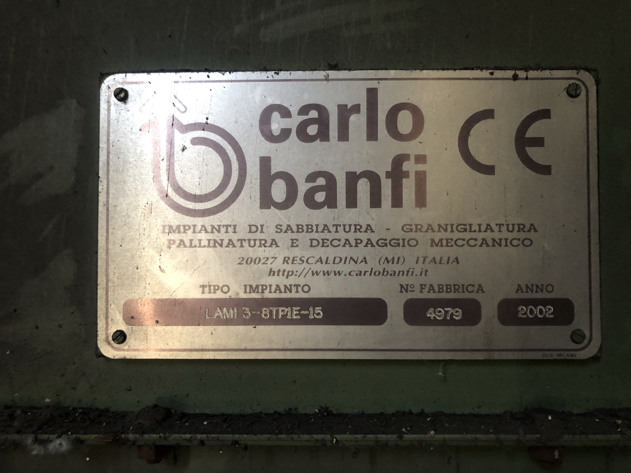  Tunnel di sabbiatura su rulliera CARLO BANFI in vendita - foto 14