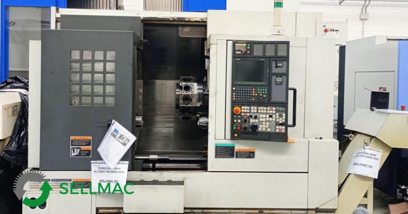 TORNIO CNC COMPLETO DI CARICATORE DI BARRE CORTO in vendita - foto 4