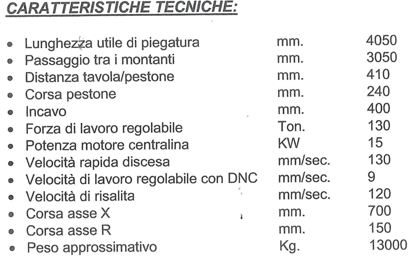 PRESSA PIEGATRICE CMU MOD.3ES-130/40 - CE in vendita - foto 4