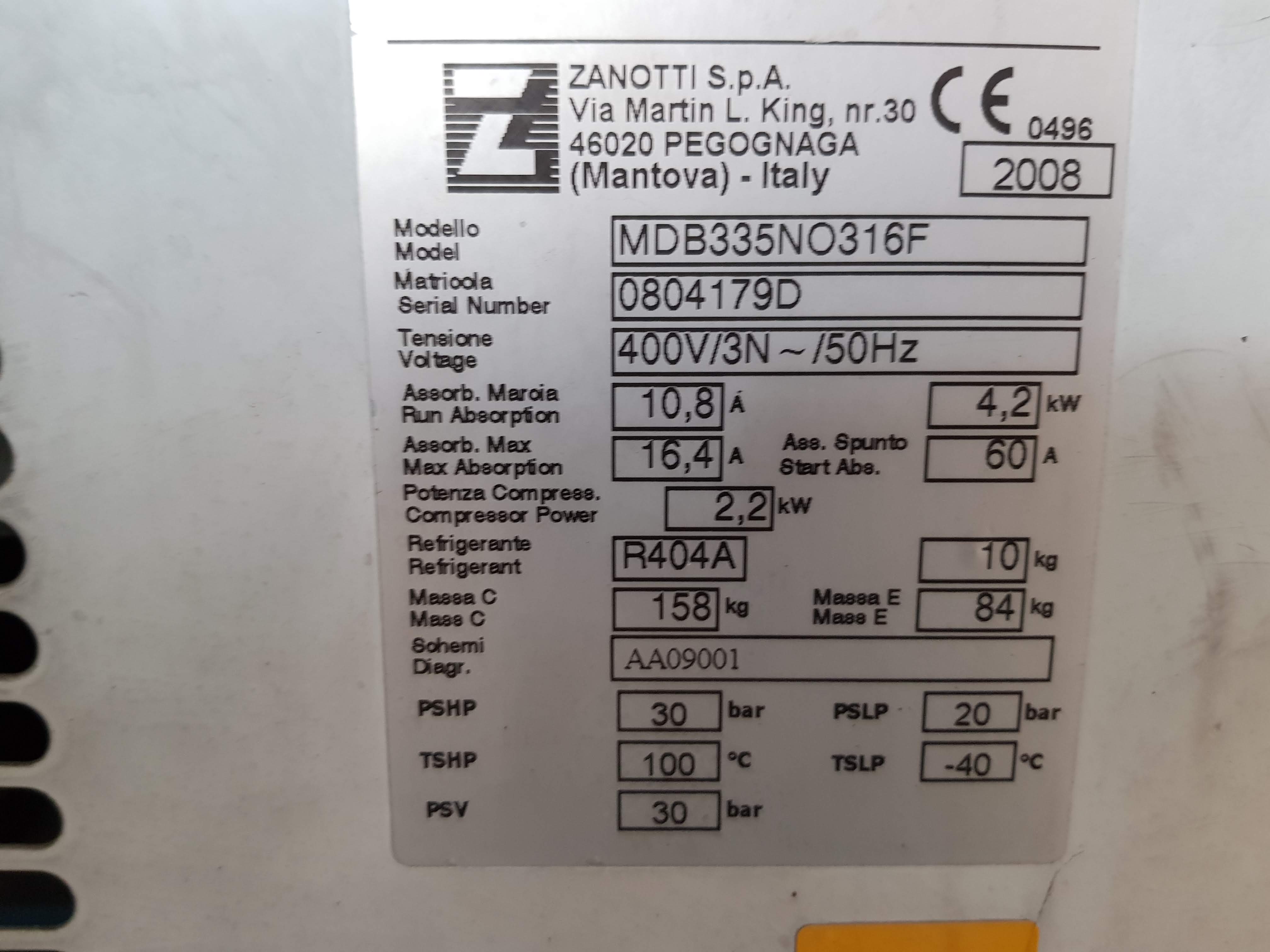 IMPIANTI DI REFRIGERAZIONE ZANOTTI in vendita - foto 3