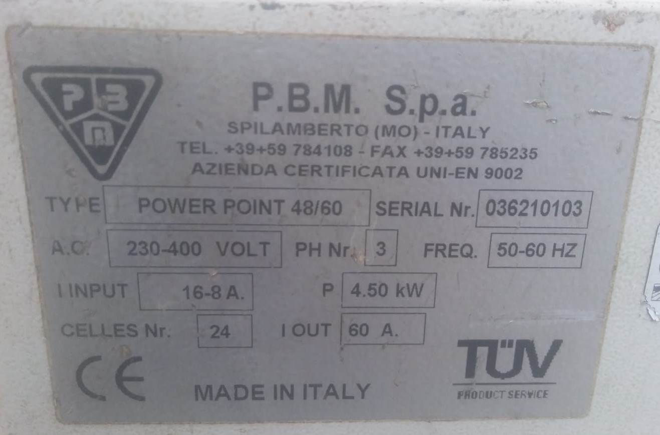 Caricabatterie muletto 48V - P.B.M. SPA in vendita - foto 4