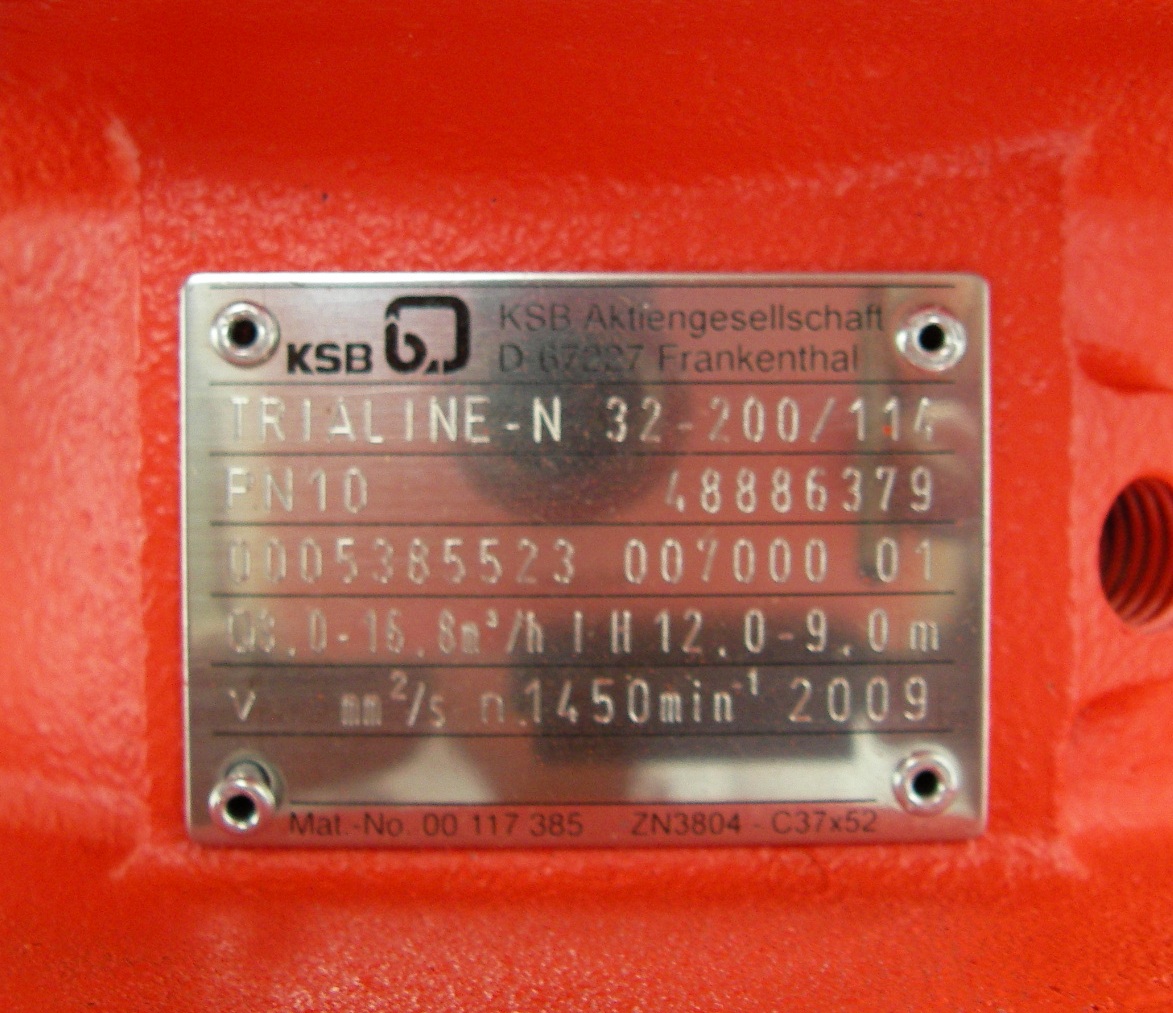 POMPA ACQUA KSB TRIALINE N32-200/114 in vendita - foto 3