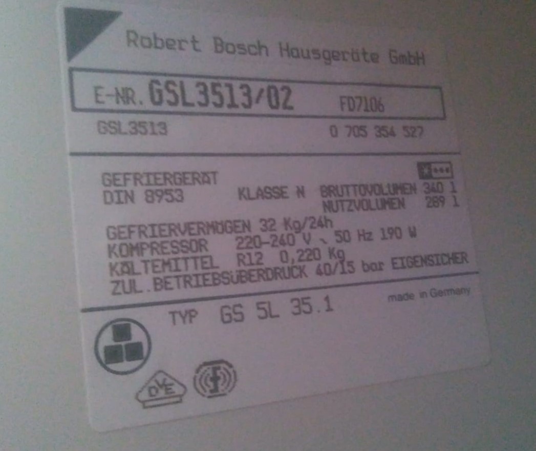 Congelatore verticale Bosch mod. GSL 3513 in vendita - foto 6