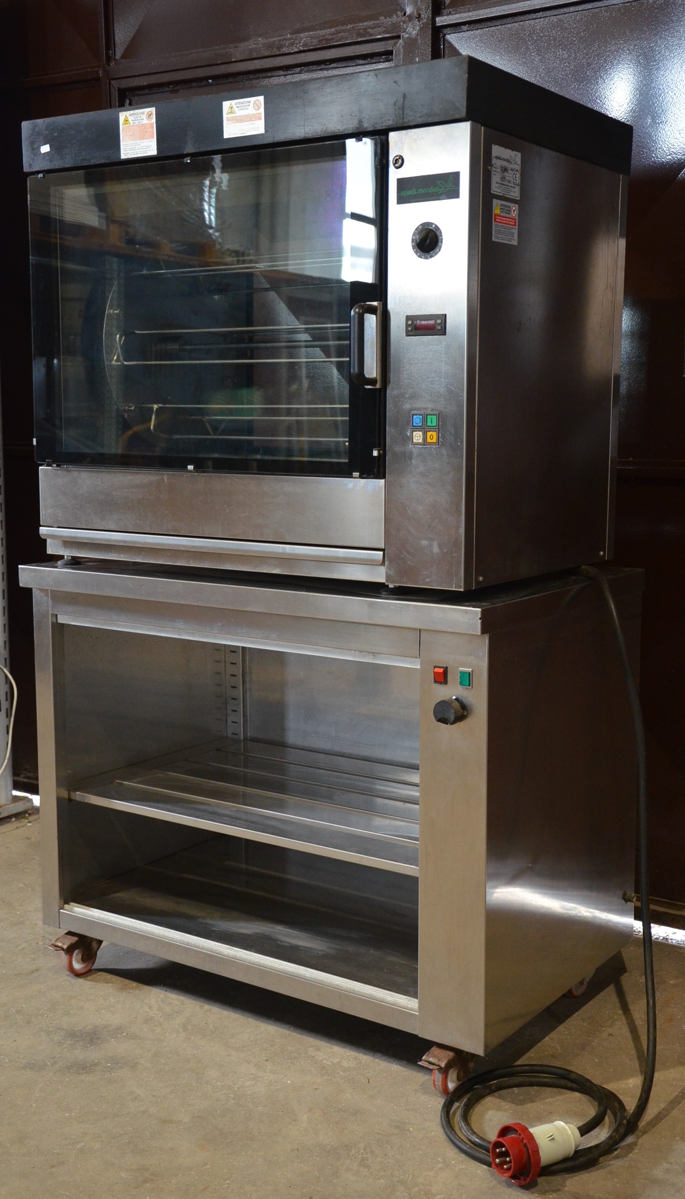 Girarrosto elettrico ventilato con base in vendita - foto 2