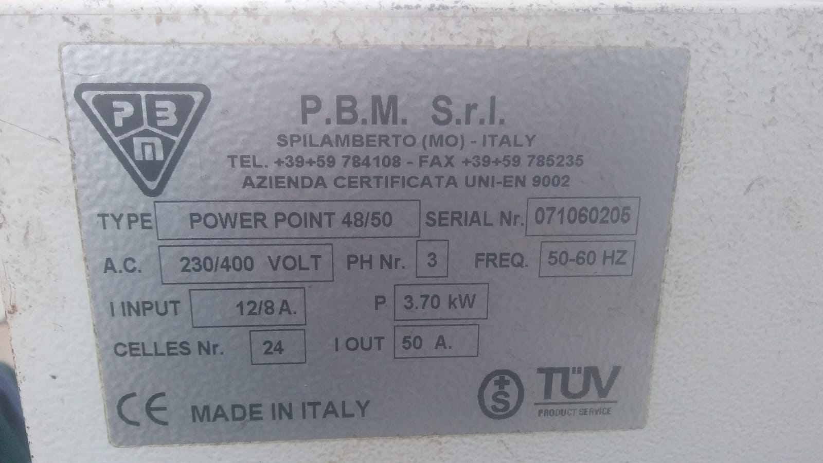 Caricabatterie muletto 48V - P.B.M. SRL in vendita - foto 4