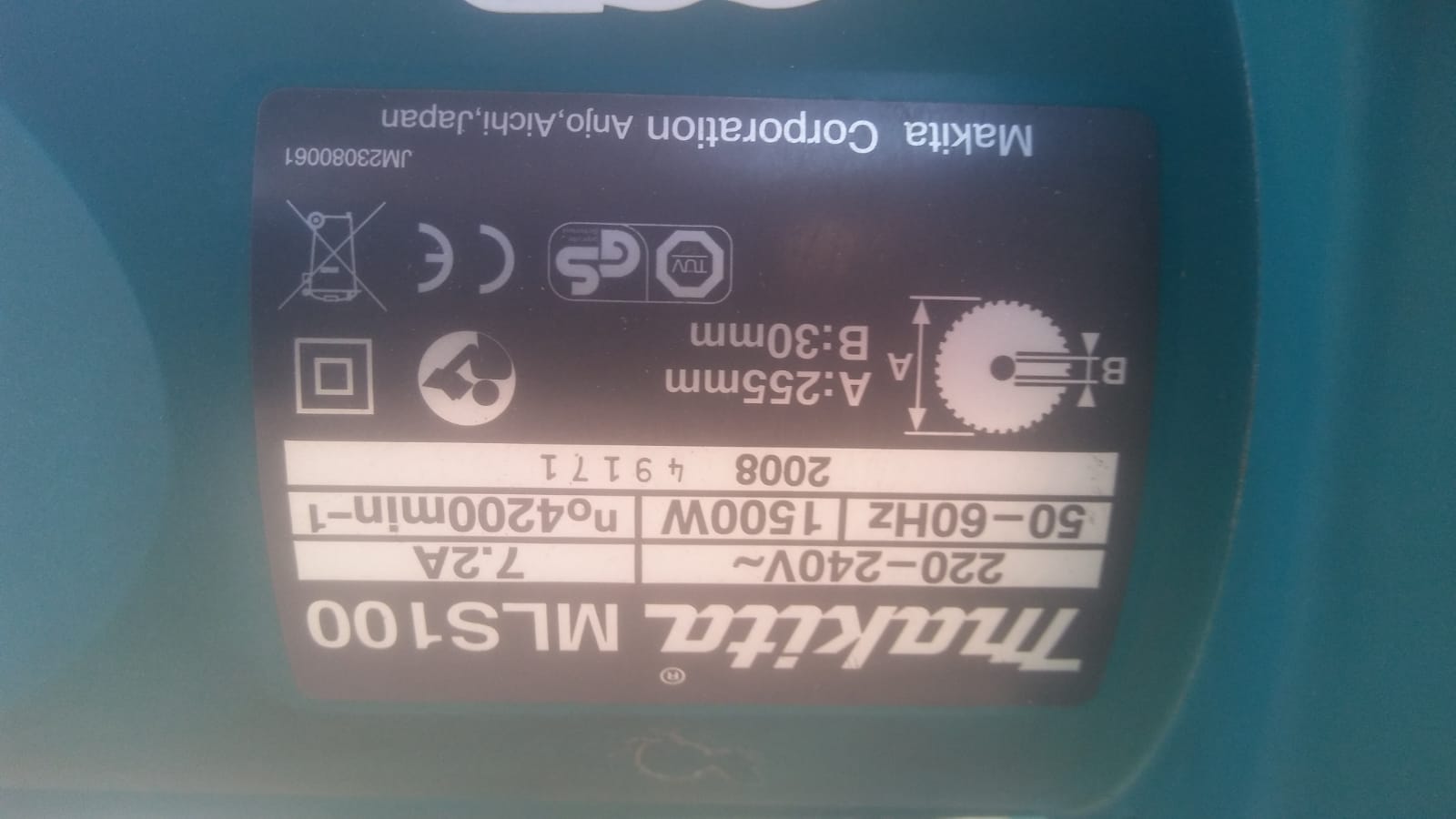 Sega troncatrice da banco - Makita mod. MLS100 in vendita - foto 5