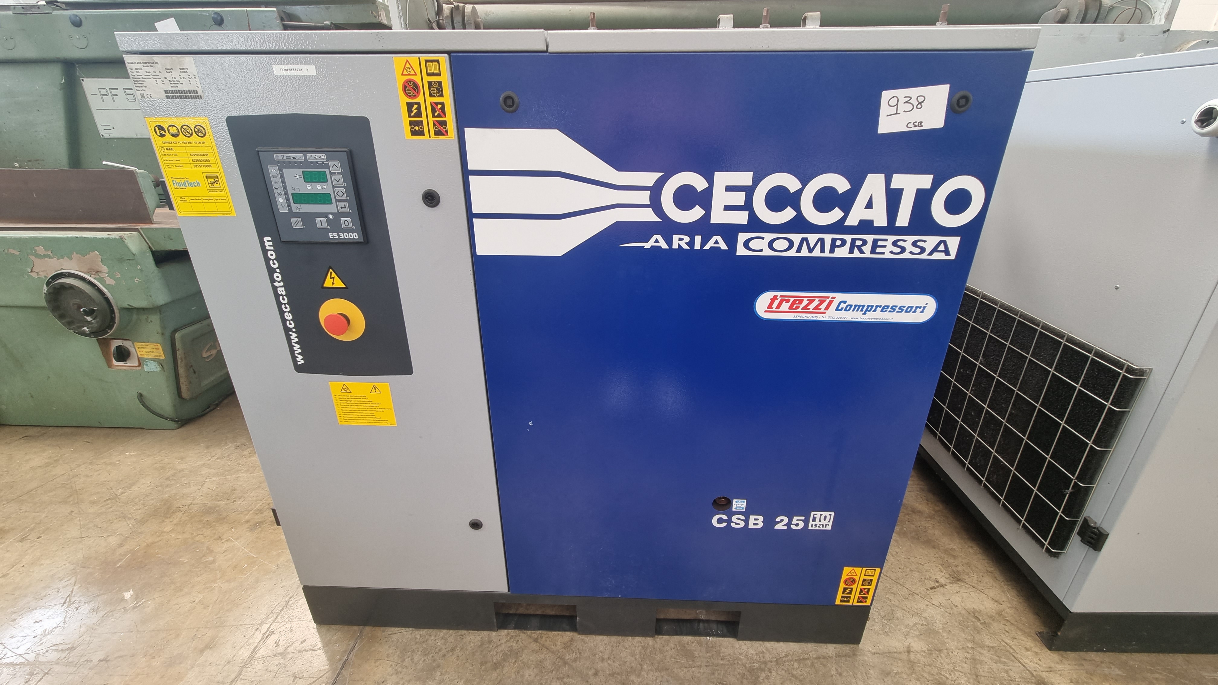COMPRESSORE ROTATIVO A VITE CECCATO CSB 25 USATO  in vendita - foto 1