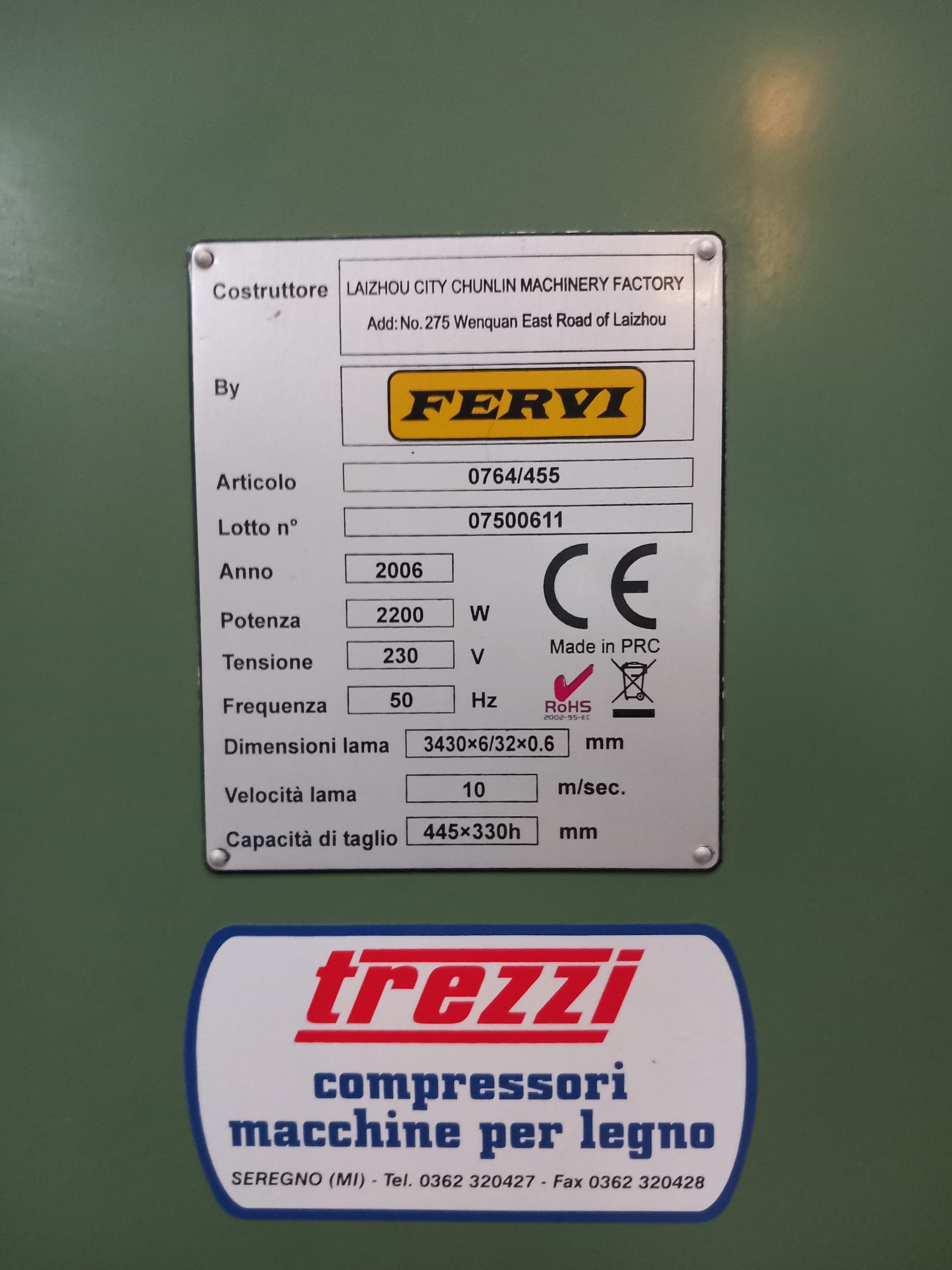 Sega nastro fervi 0764/455 carenata in vendita - foto 2