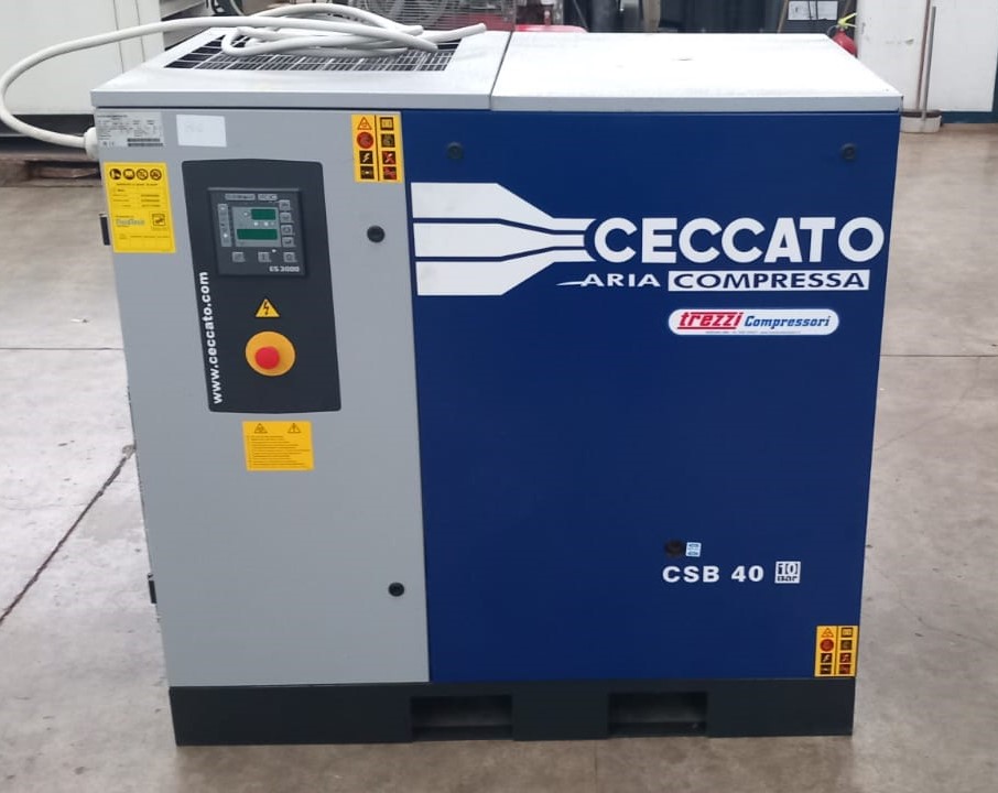 COMPESSORE ROTATIVO A VITE CECCATO CSB 40 USATO in vendita - foto 1