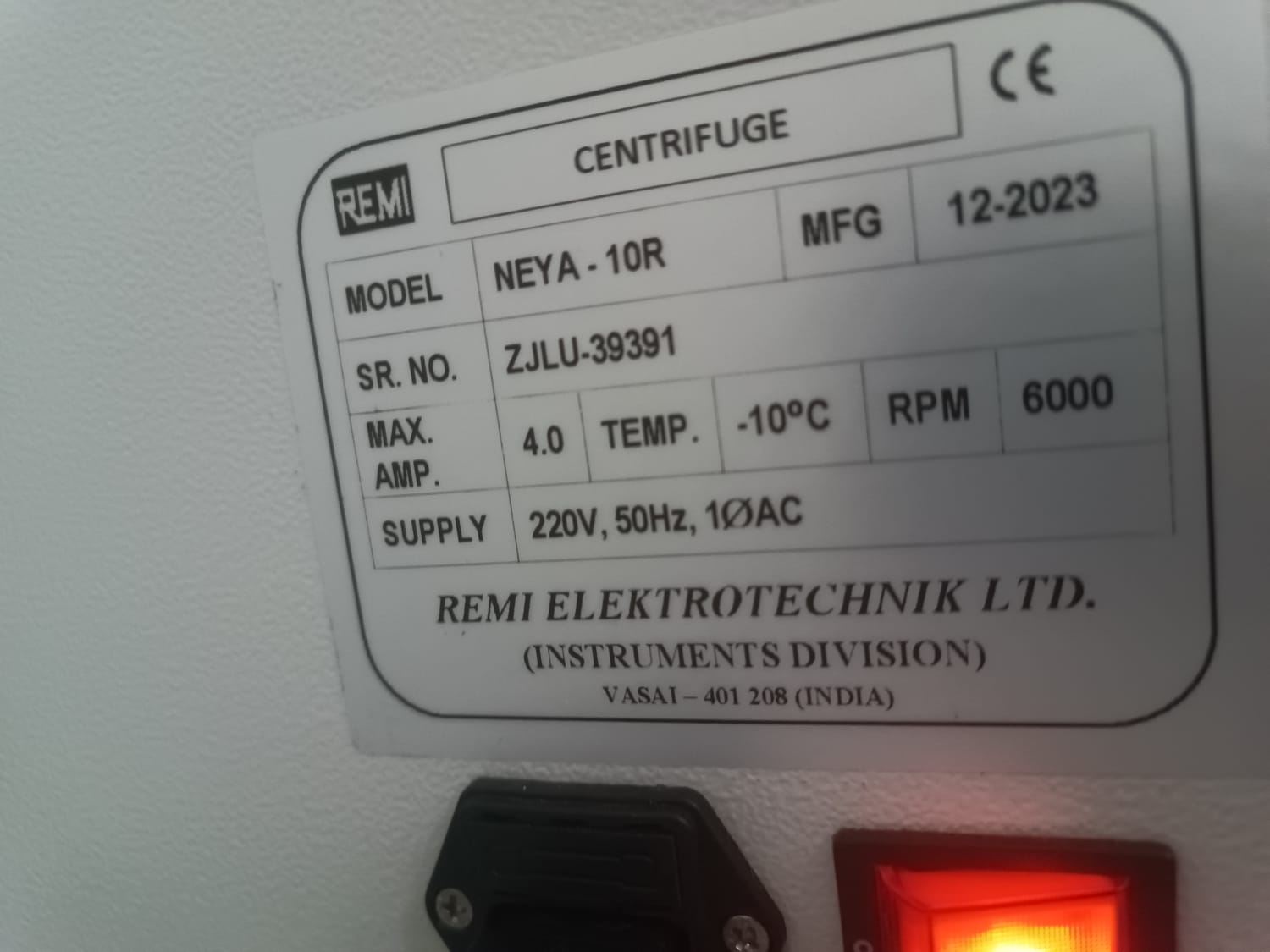 Centrifuga da banco NEYA 10 R Refrigerata in vendita - foto 7