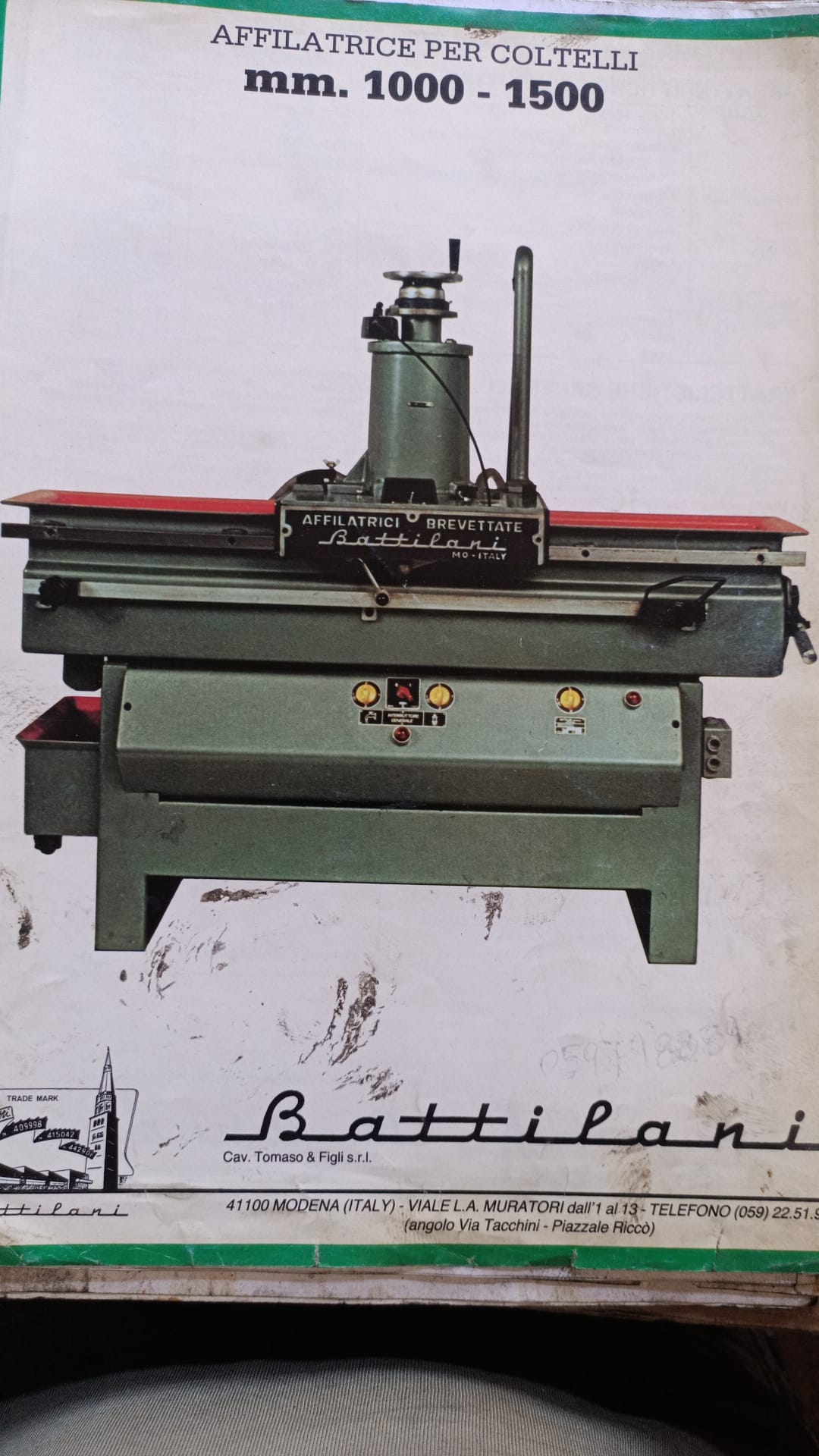 Affilatrice lame lineari e coltelli pialla 1500 mm in vendita - foto 1