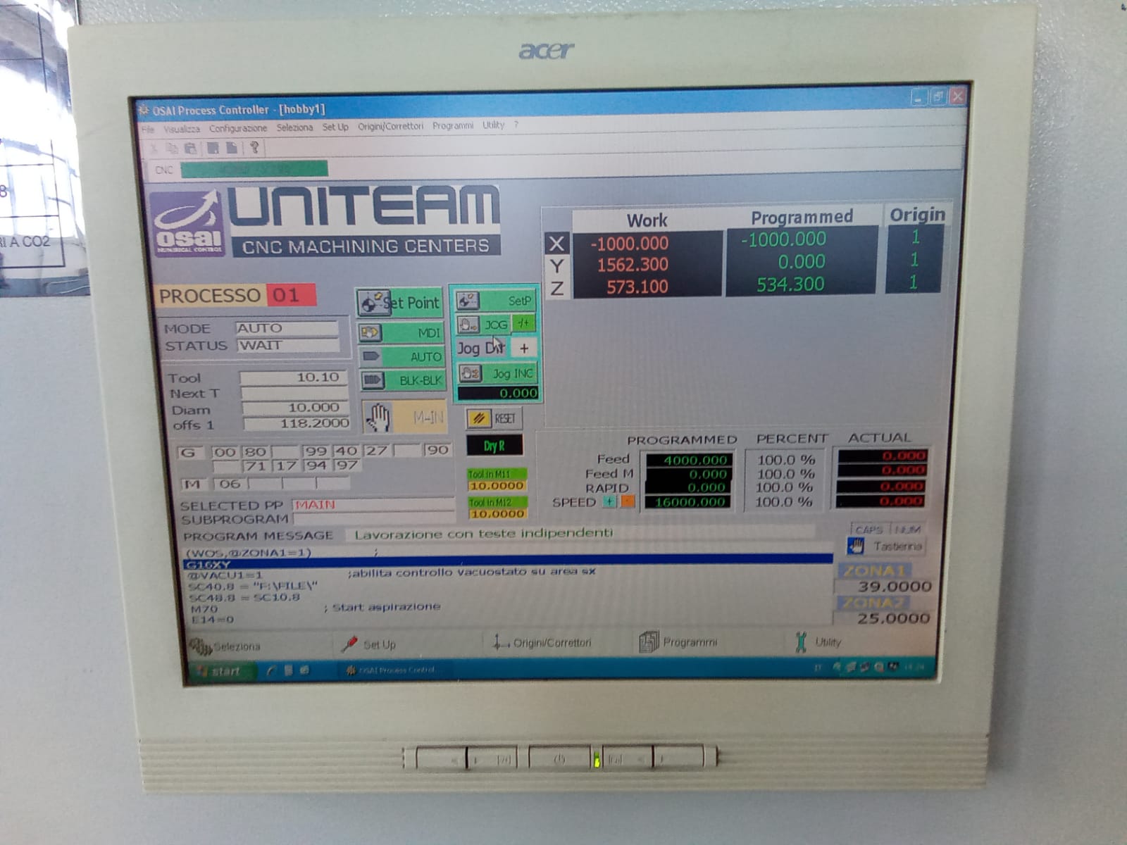 CENTRO DI LAVORO CNC UNITEM in vendita - foto 2
