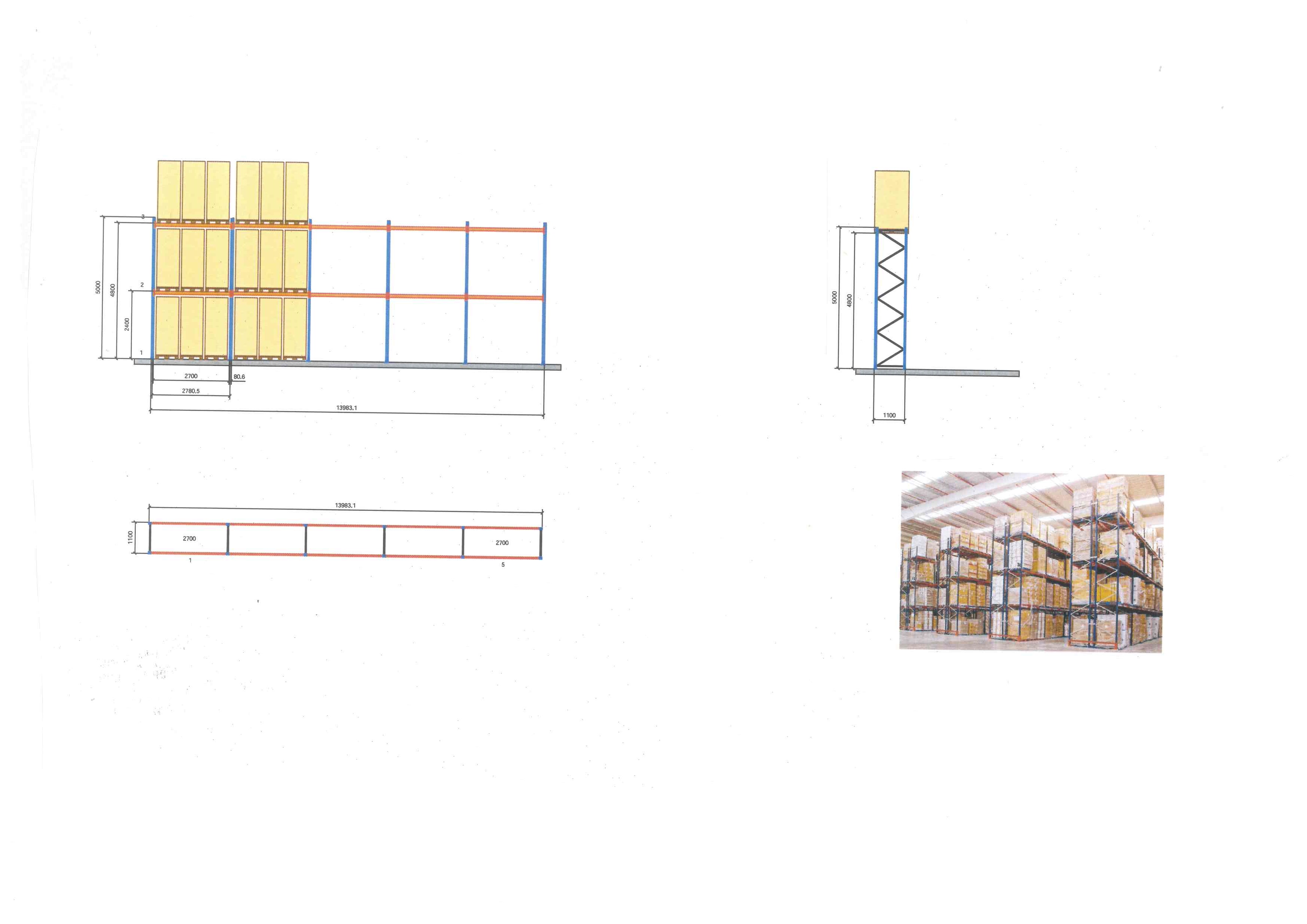 SCAFFALATURA PORTA PALLET  in vendita - foto 4