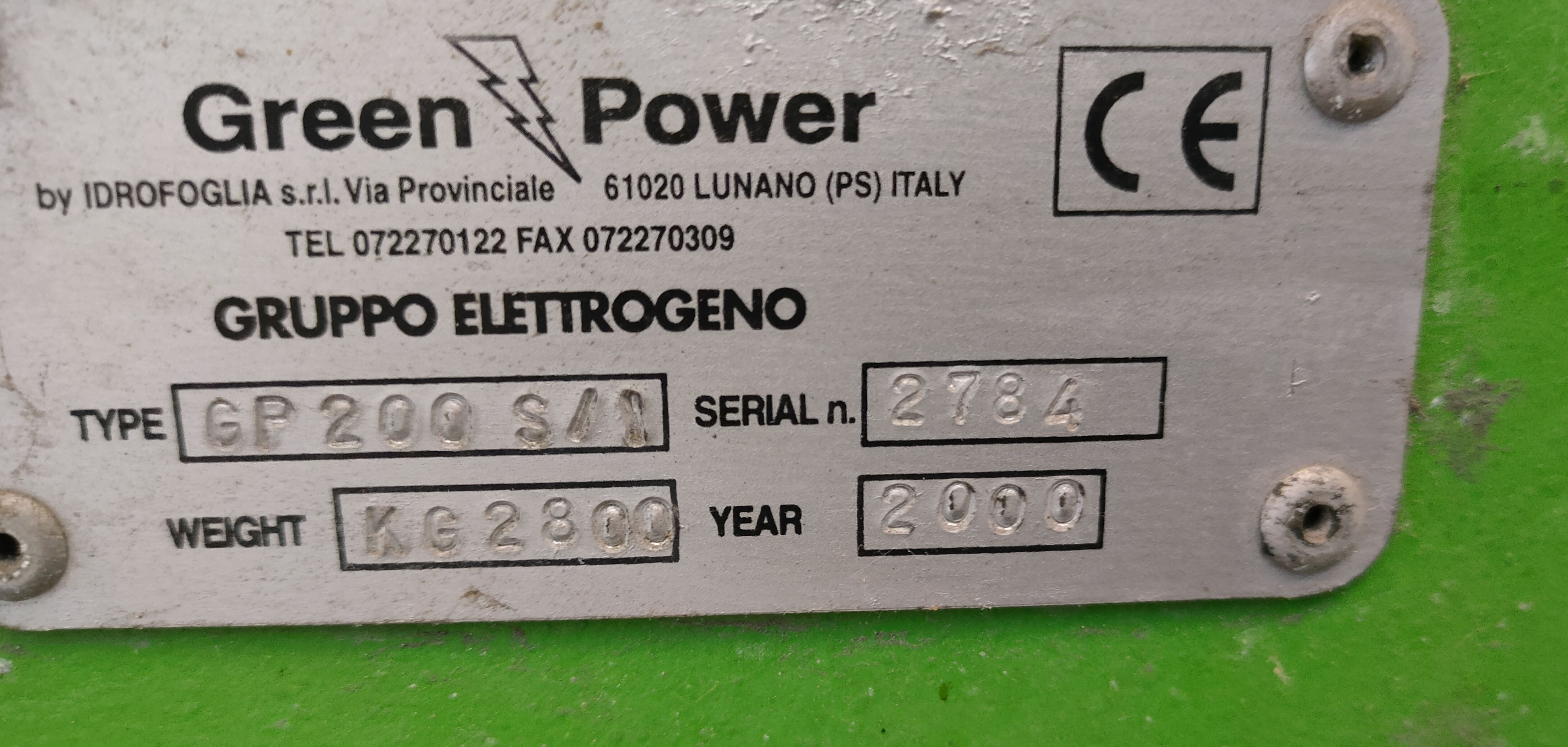 Gruppo eletrrogeno Green Power GP 200 in vendita - foto 3