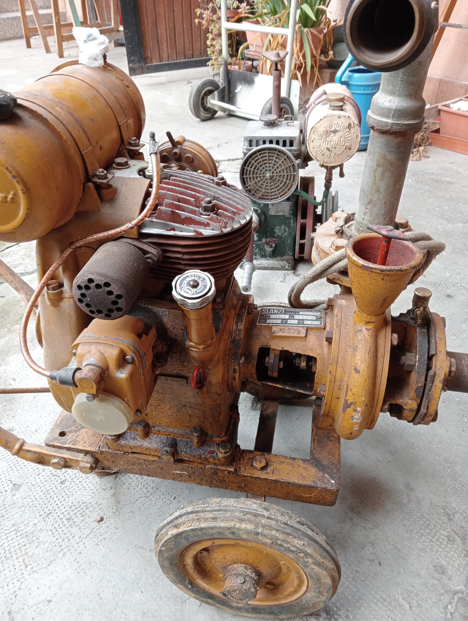 Motopompa Slanzi Anni '50 - Modello FM40 SA12  in vendita - foto 3