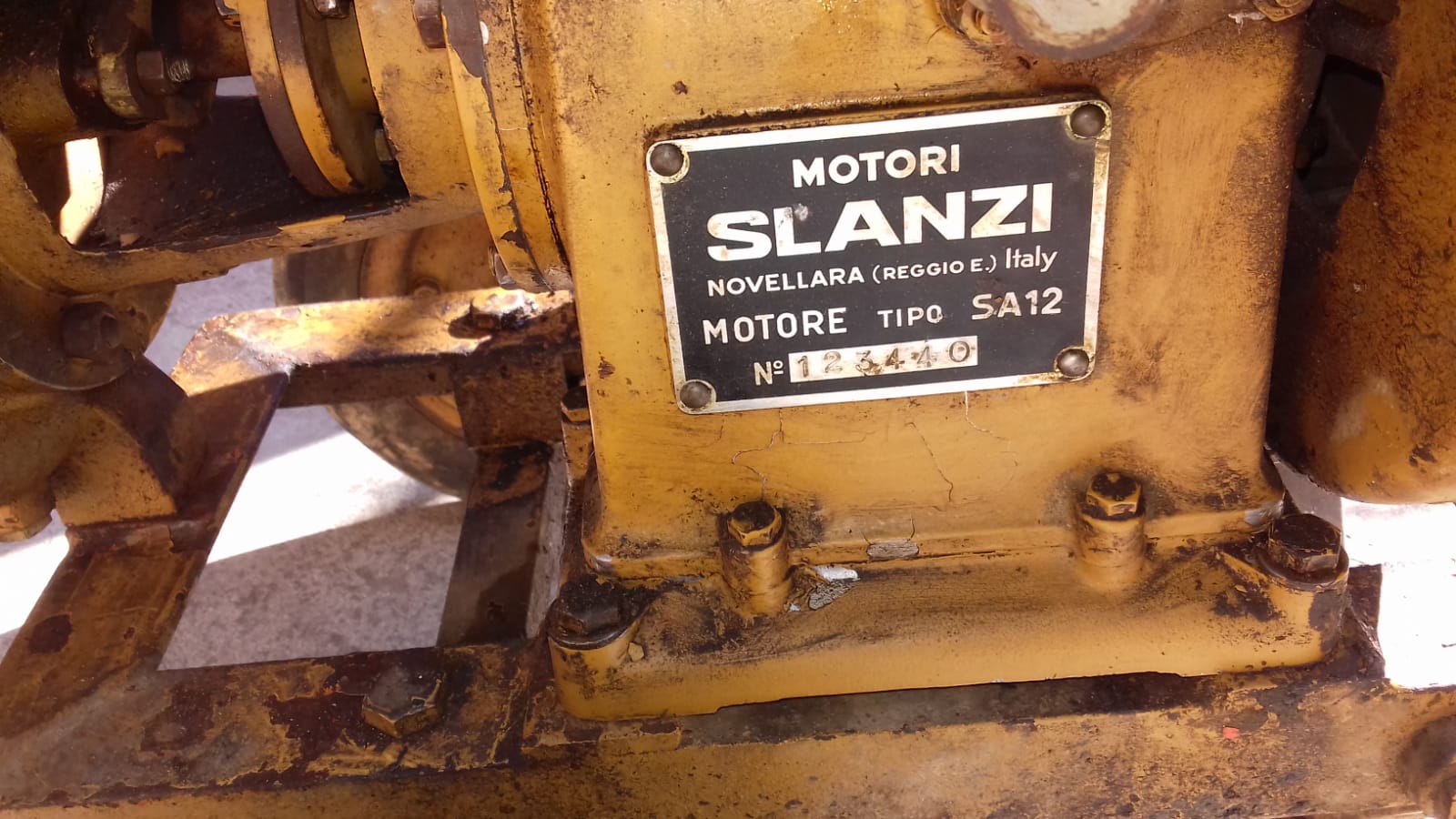 Motopompa d'epoca motore italiano Slanzi anni 50 in vendita - foto 4