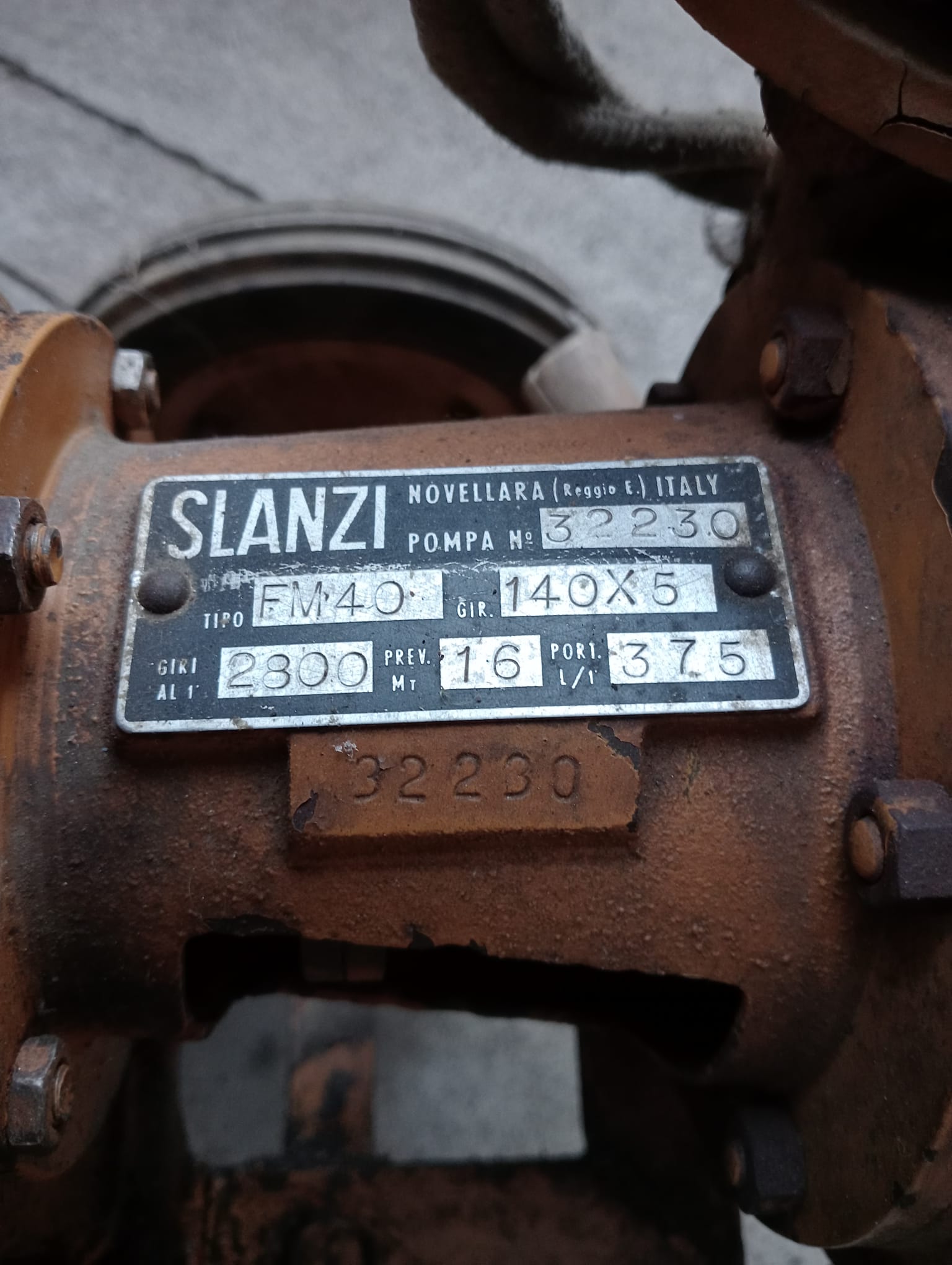 Motopompa d'epoca motore italiano Slanzi anni 50 in vendita - foto 5