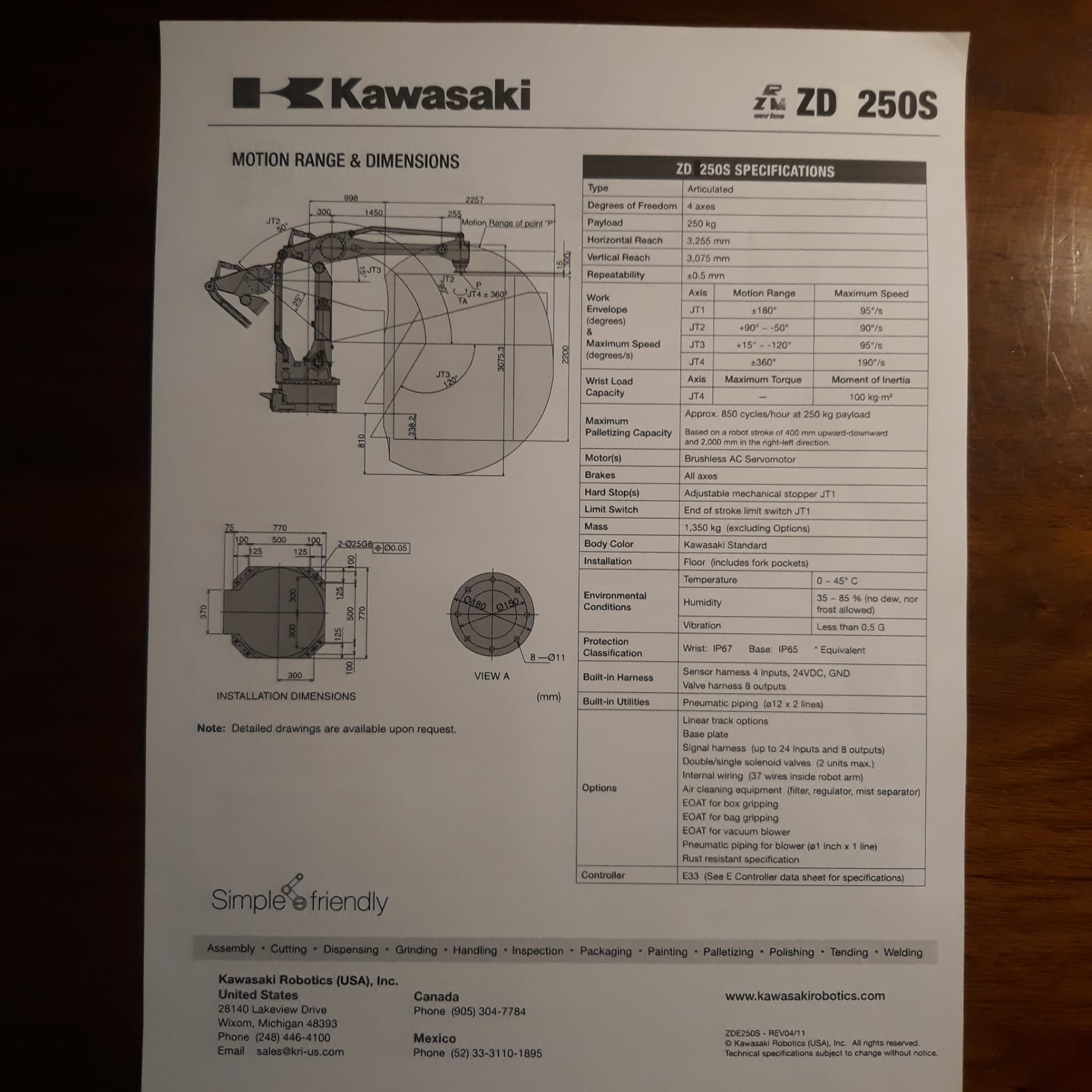Robot industriale Kawasaki ZD250S (2008)  in vendita - foto 5