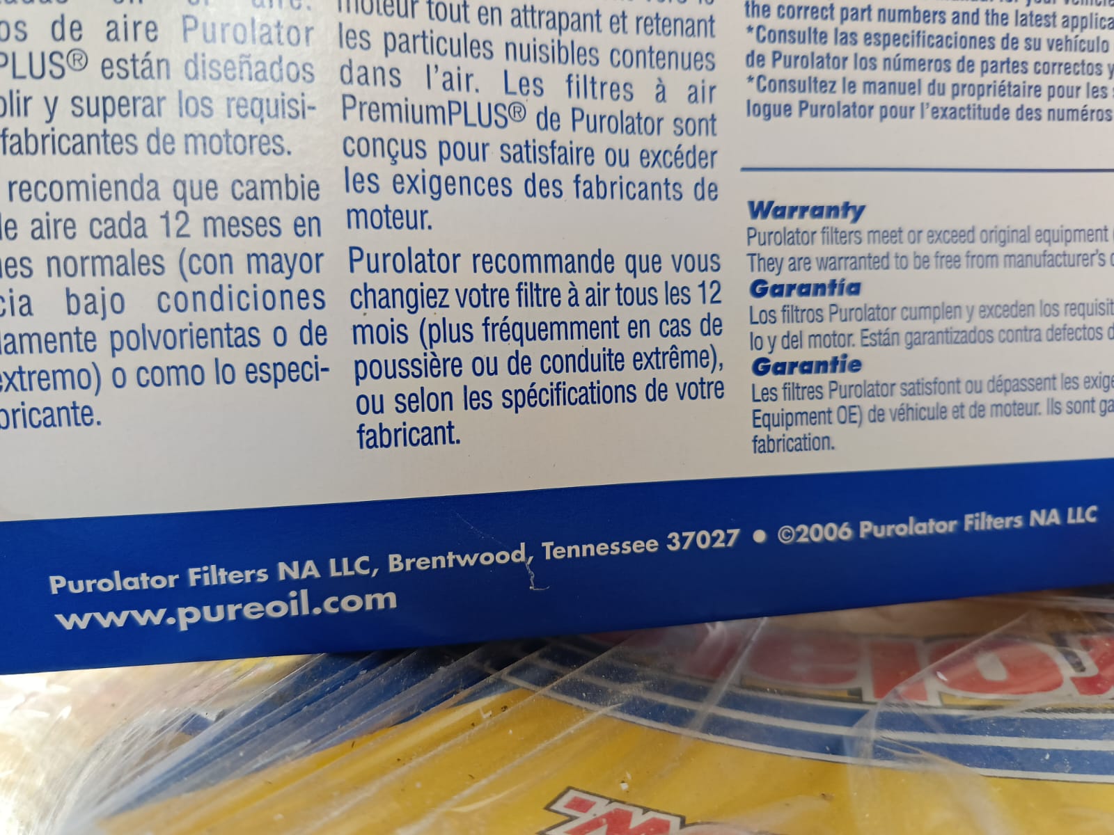 STOCK FILTRI PUROLATOR in vendita - foto 13
