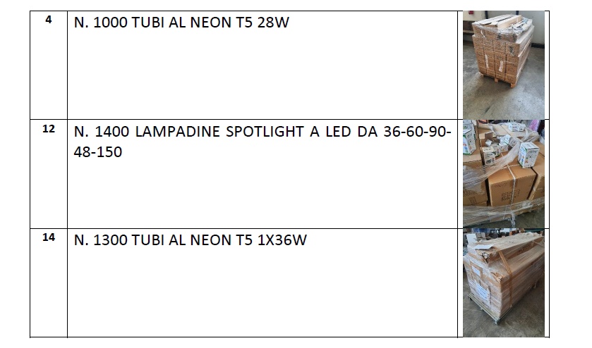 STOCK LAMPADE *VARIE TIPOLOGIE* in vendita - foto 7