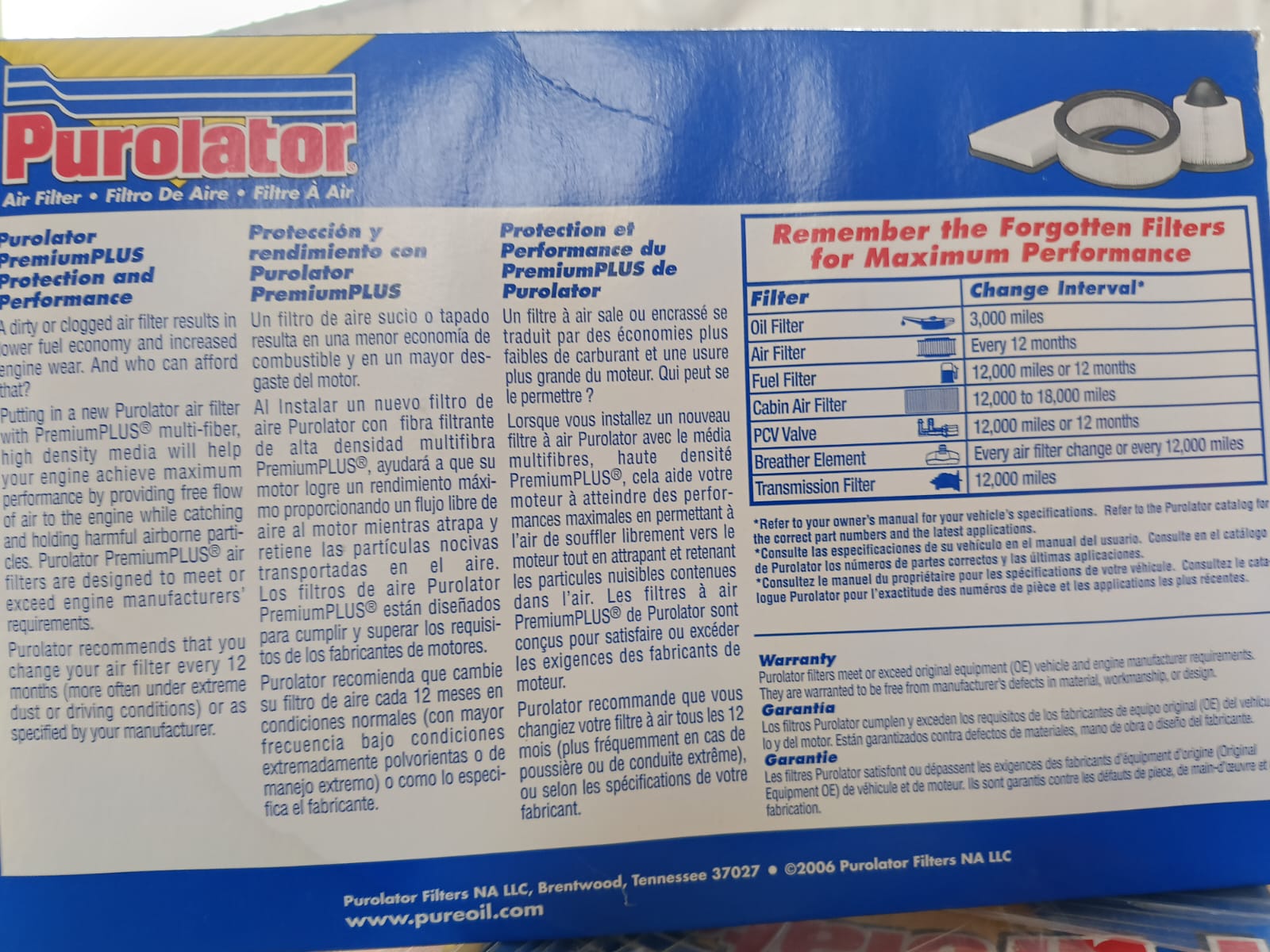 STOCK FILTRI PUROLATOR in vendita - foto 11