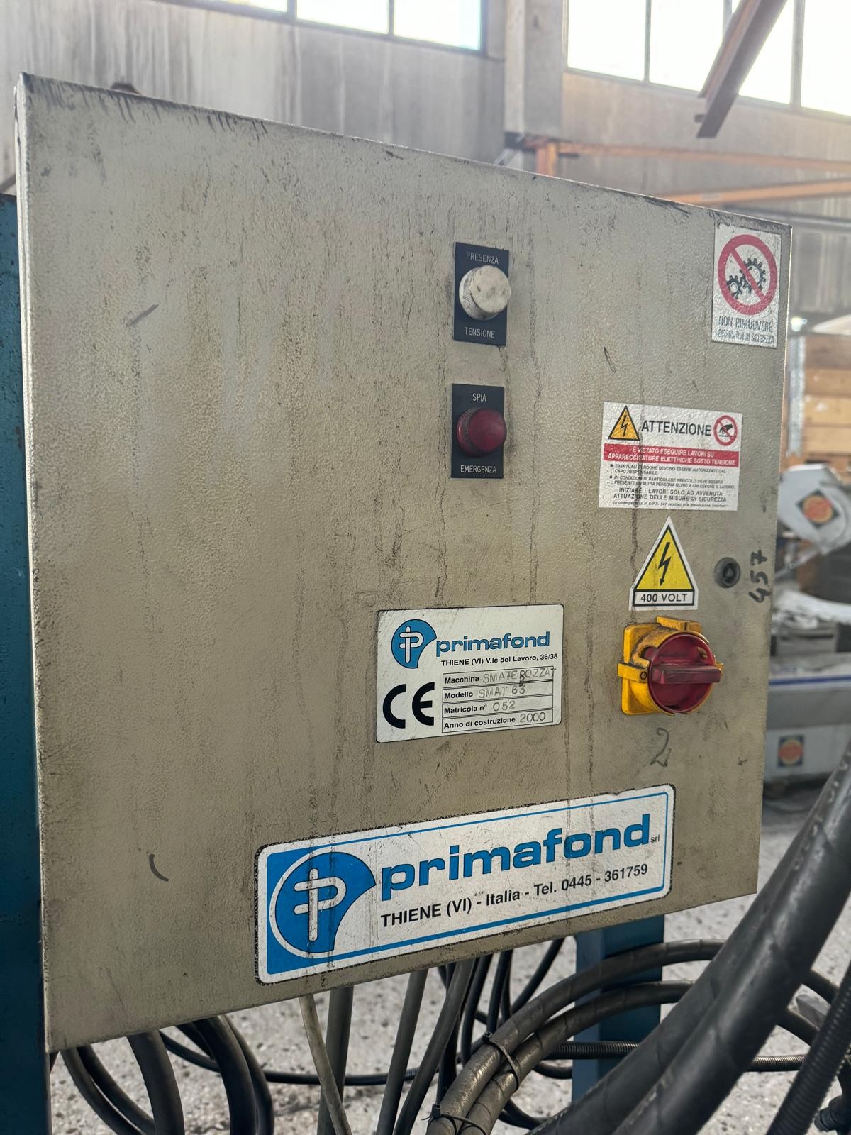 SMATEROZZATORE A CUNEO completo di gru bandiera  in vendita - foto 7