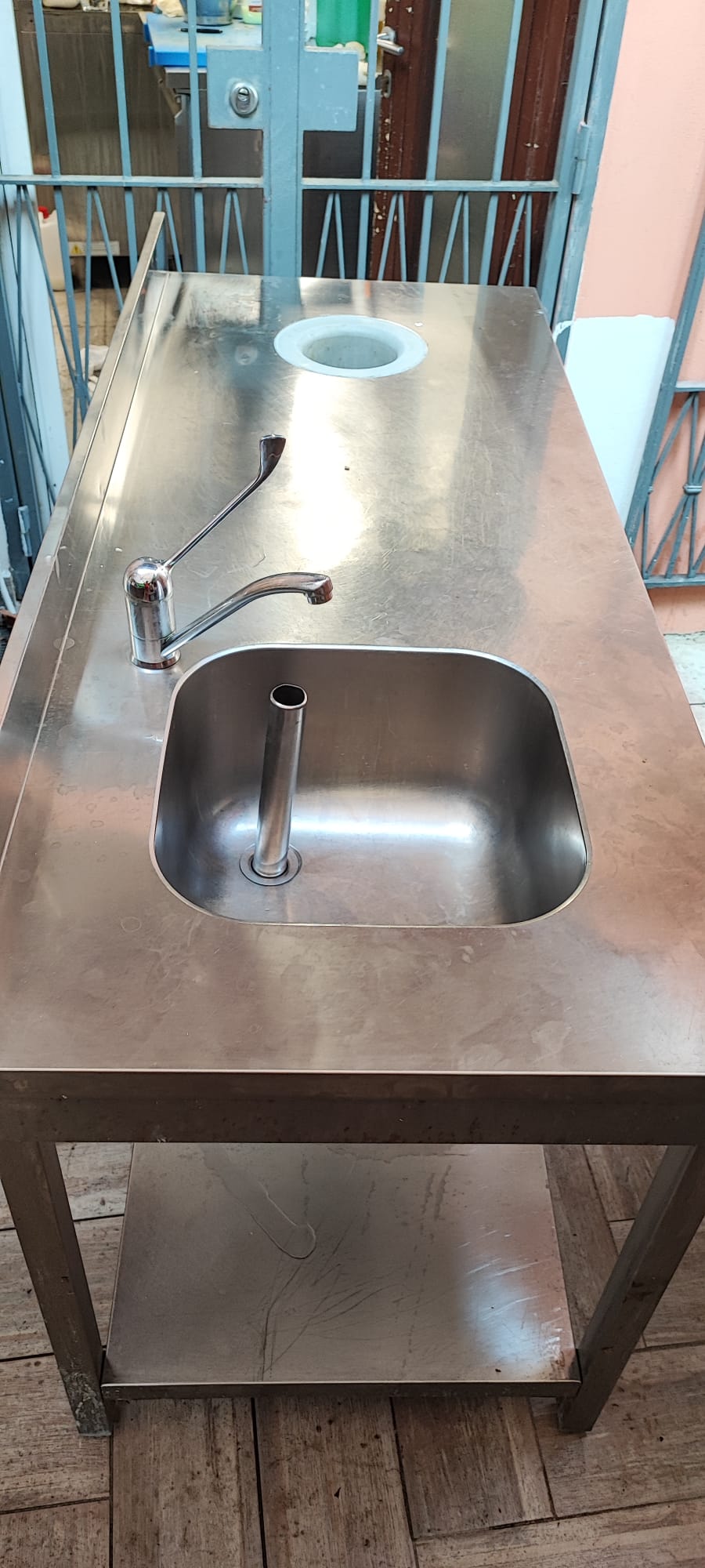 BANCO LAVAGGIO IN ACCAIO PER RISTORANTE in vendita - foto 2