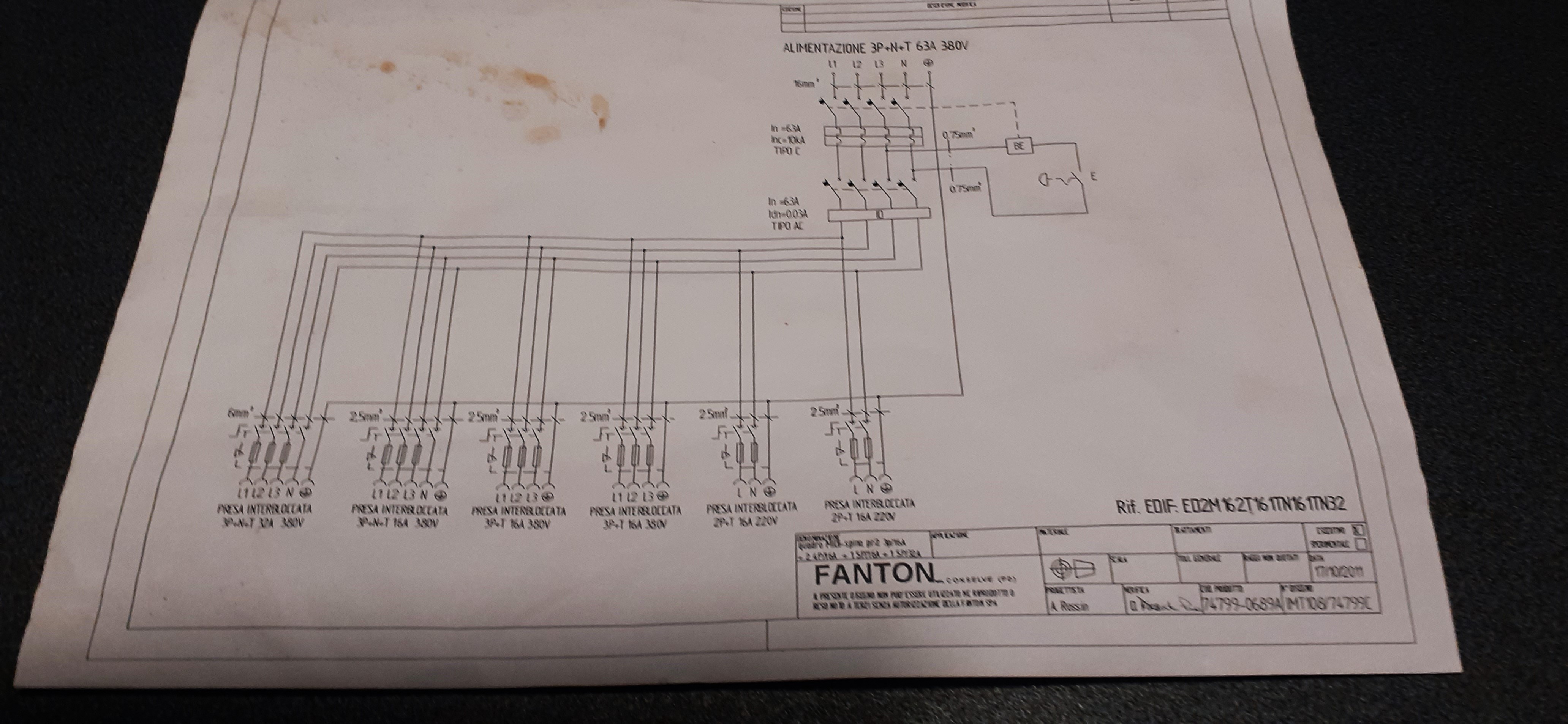 Quadro di distribuzione primario per cantiere Fanton in vendita - foto 5
