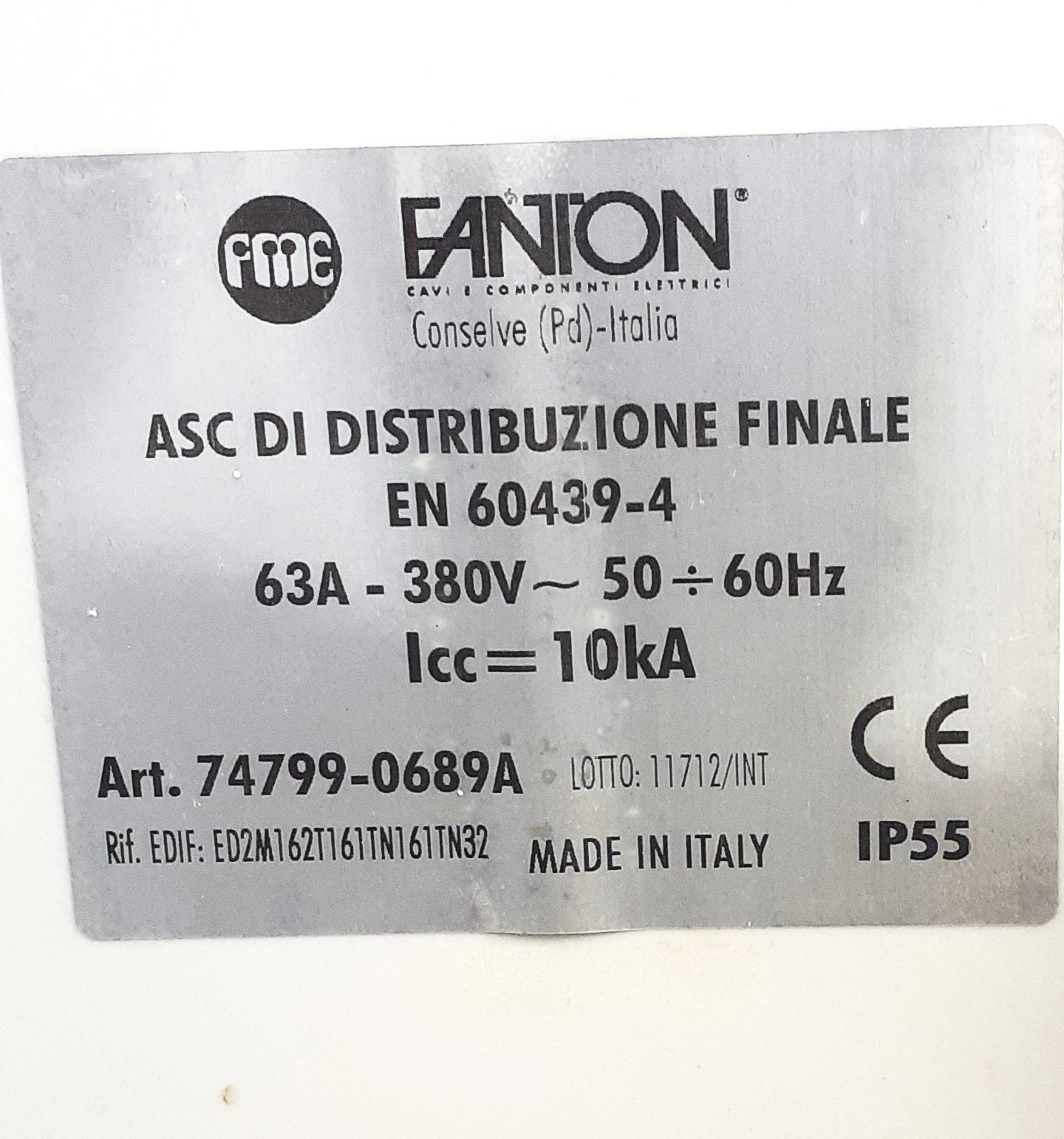 Quadro di distribuzione primario per cantiere Fanton in vendita - foto 3