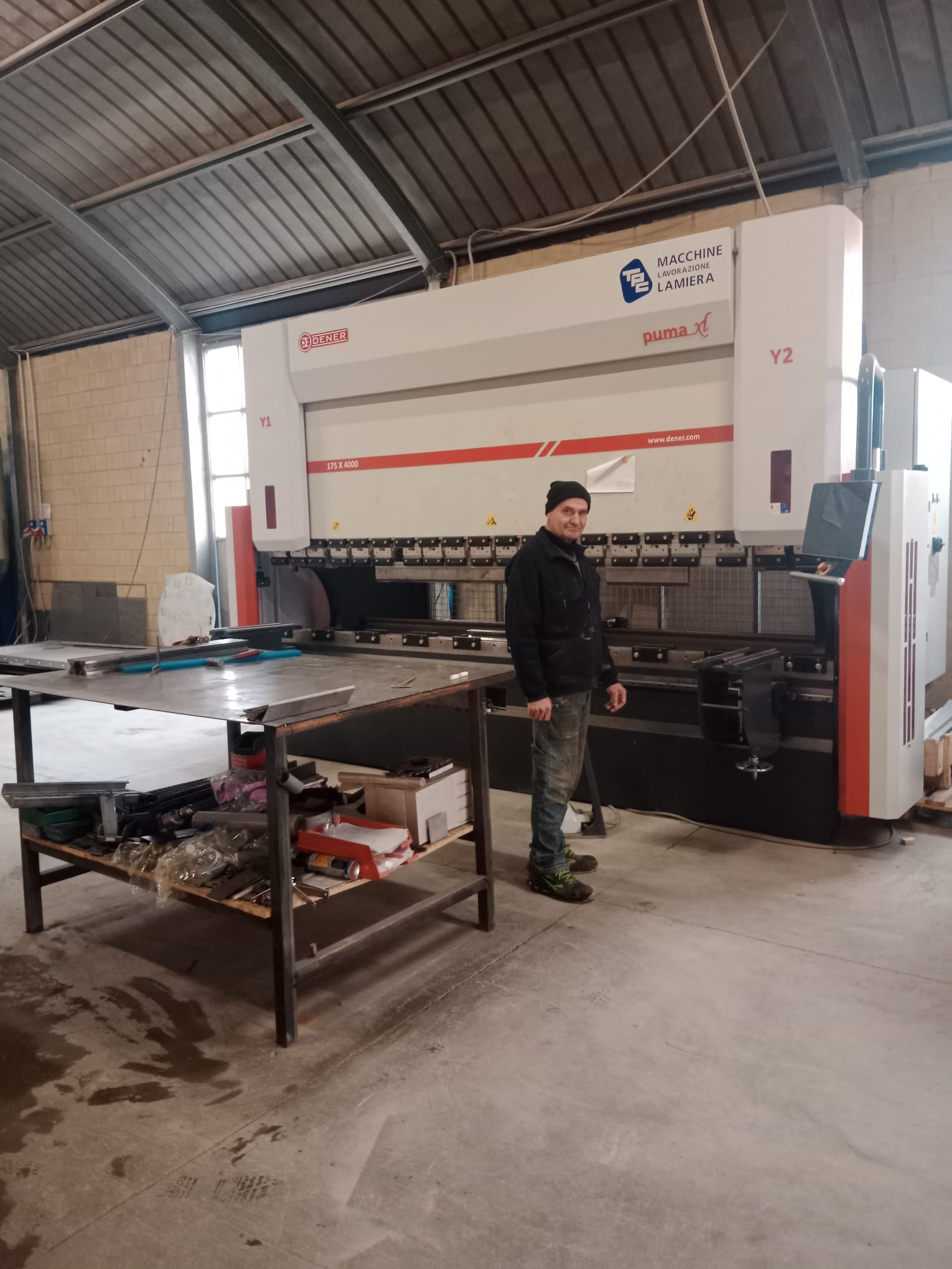 Pressa Piegatrice DENER 173x4000 – CNC Asse Y1 in vendita - foto 3