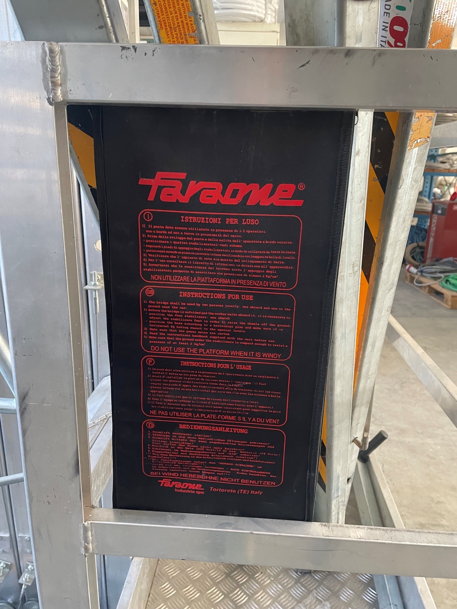 Piattaforma aerea ZP10 Faraone Industrie s.p.a. in vendita - foto 4