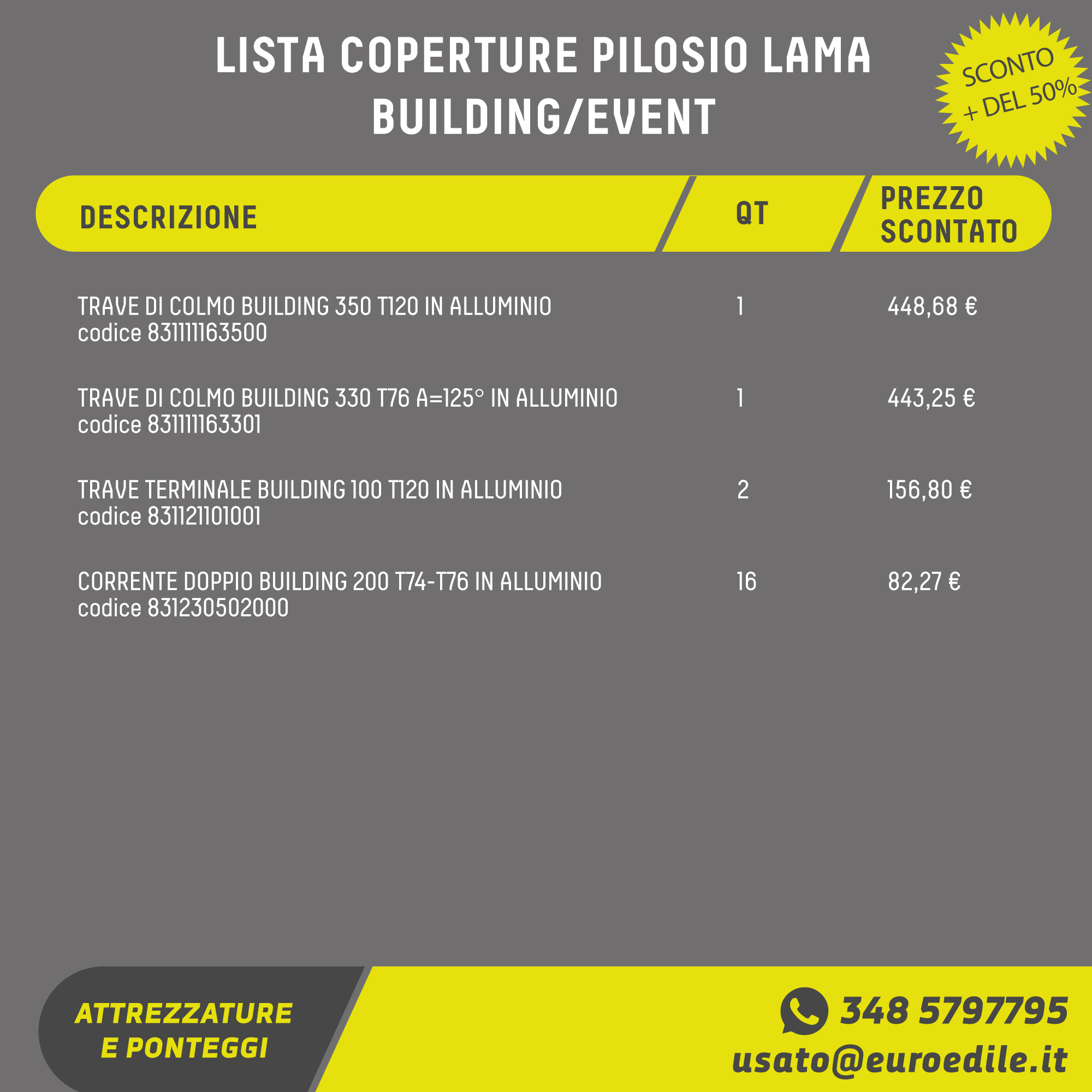 Coperture LAMA PILOSIO usato in vendita - foto 6