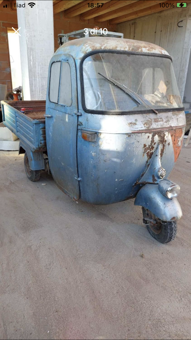 Ape Piaggio 150 faro sul parafango  in vendita - foto 2